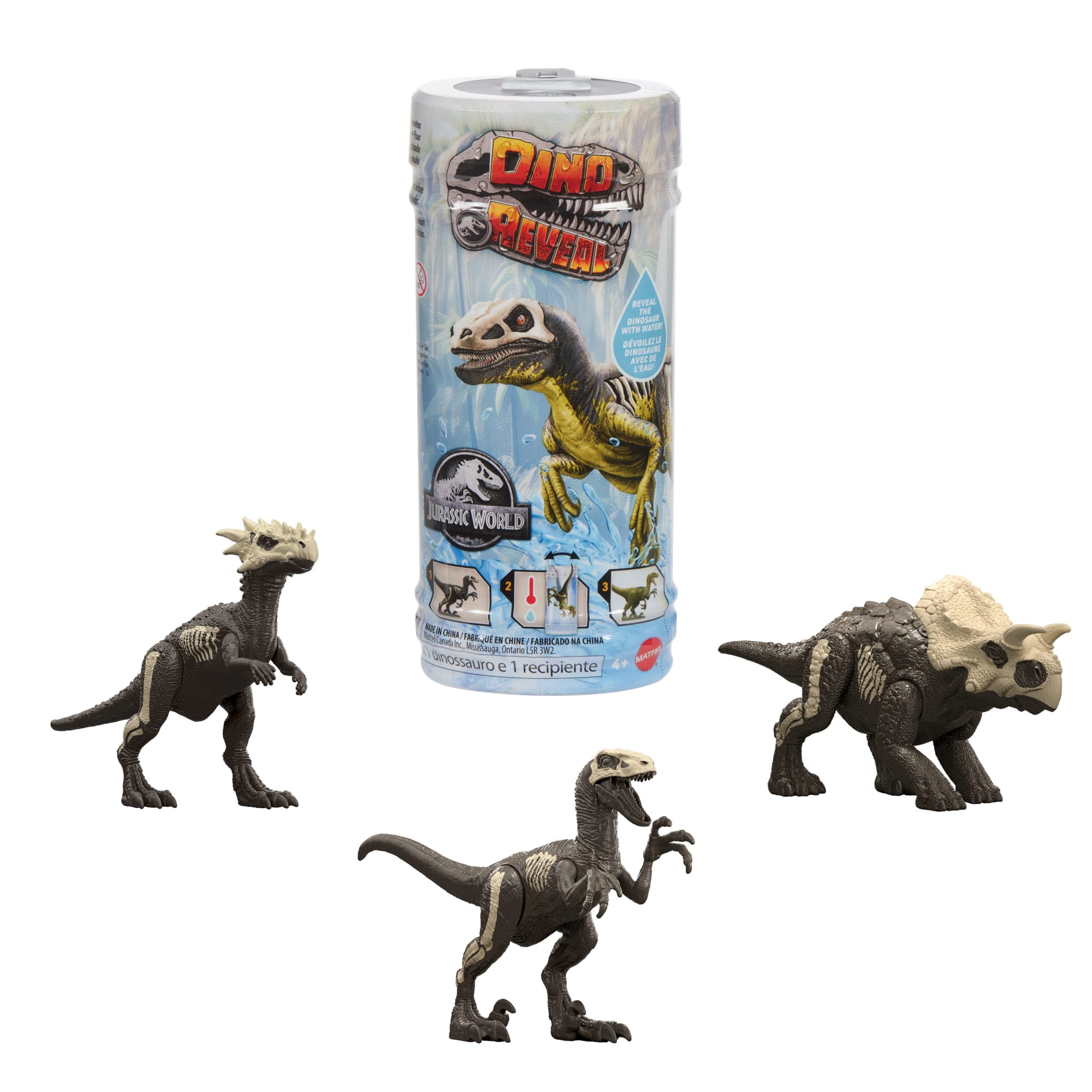 Jurassic World Dino Reveal Dinosaur Toys. Warm Water Uncovers Full Decoration. Unpack & Color Change