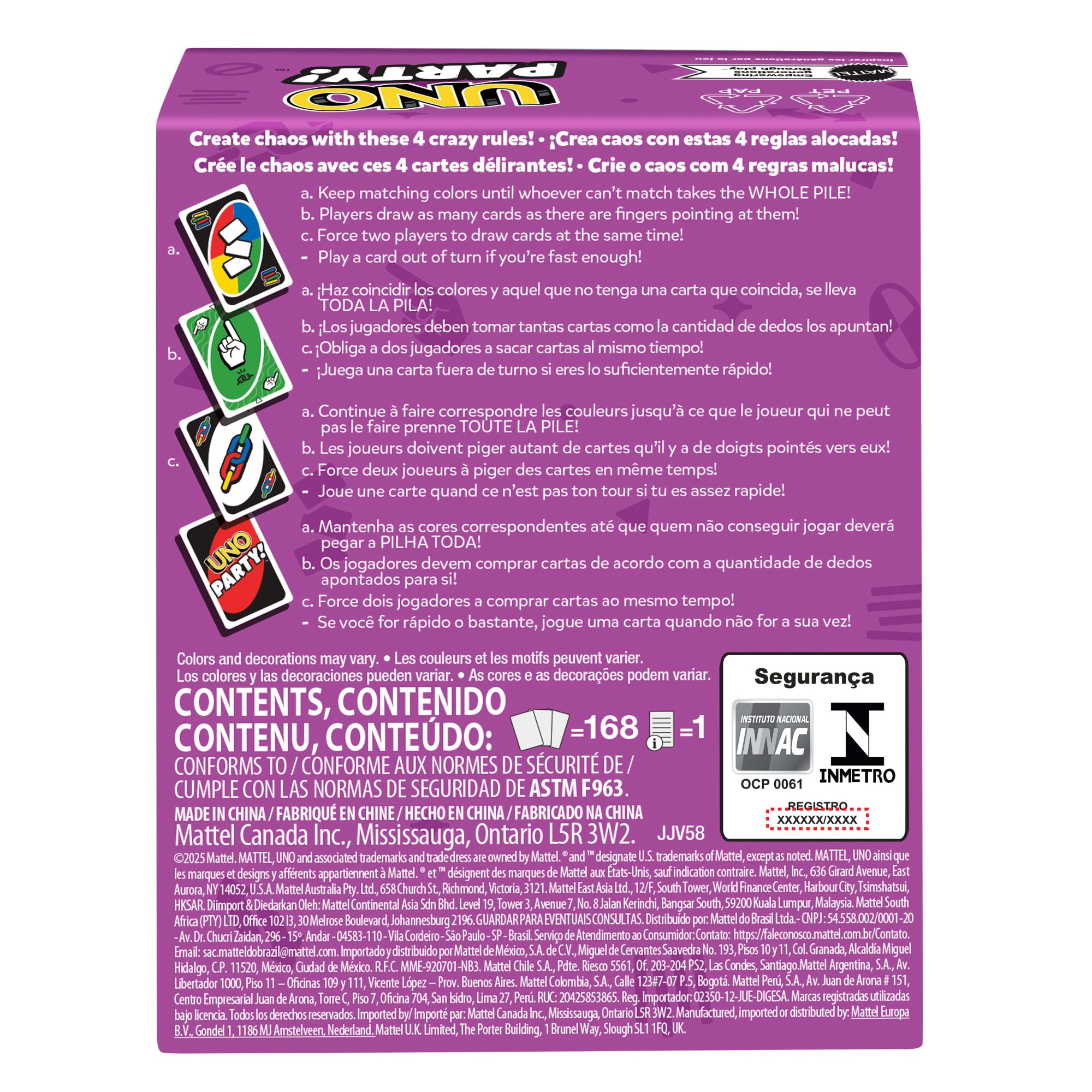 UNO Party Card Game For Large Groups. Kids. Adults & Family Nights. 6 To 14 Players Ages 7+ Years - Image 2