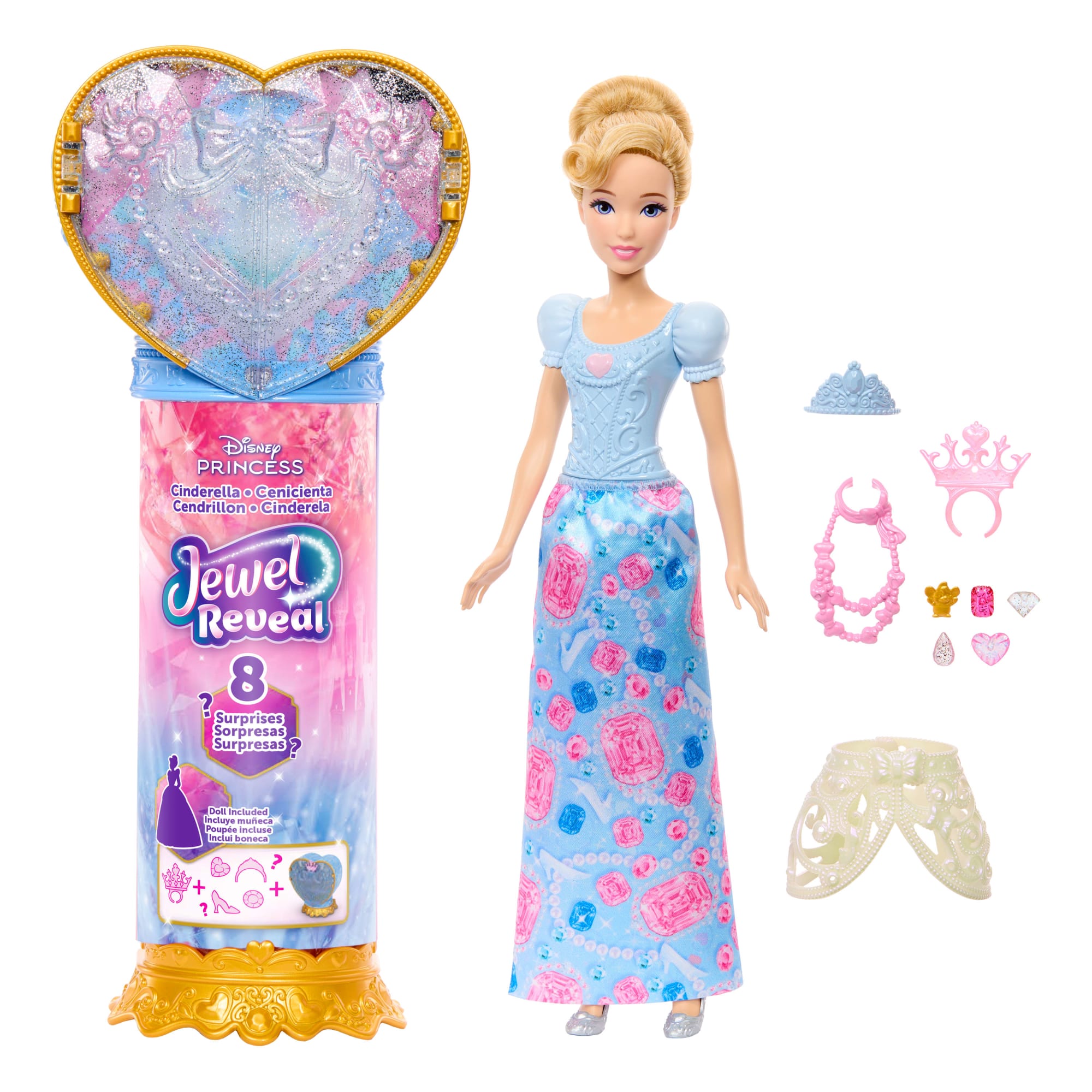 Disney Poupée Princesses Jewel Reveal Cendrillon - Image 5