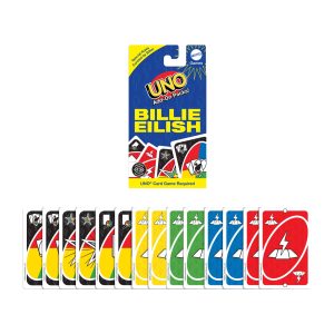 UNO Add-On Pack Billie Eilish Card Game For Family & Game Nights. Travel. Camping & Parties