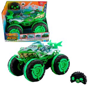 Hot Wheels Monster Trucks All-Terrain Great Bite RC. Remote-Control Toy. Drive On Land & in Water