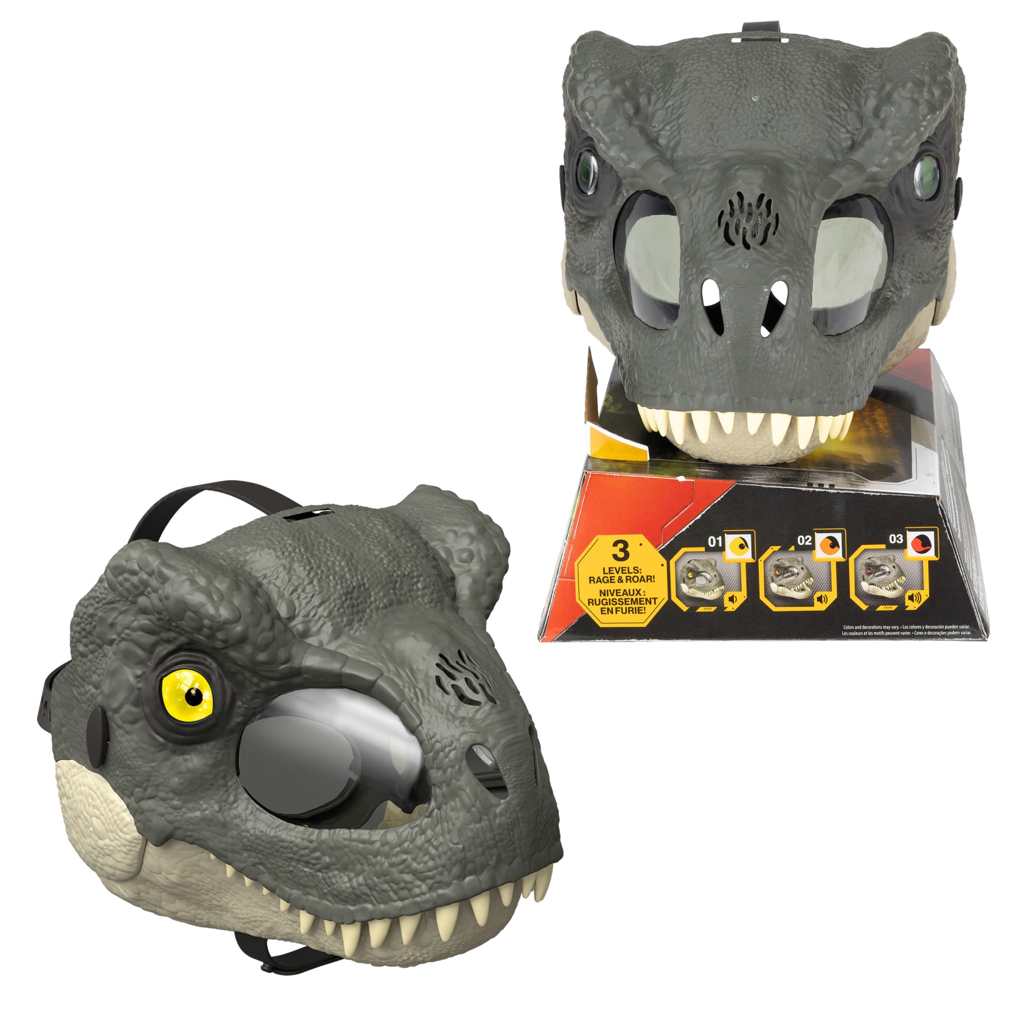 Jurassic World Rebirth Masque de Jeu de Rôle T. Rex. Yeux à del