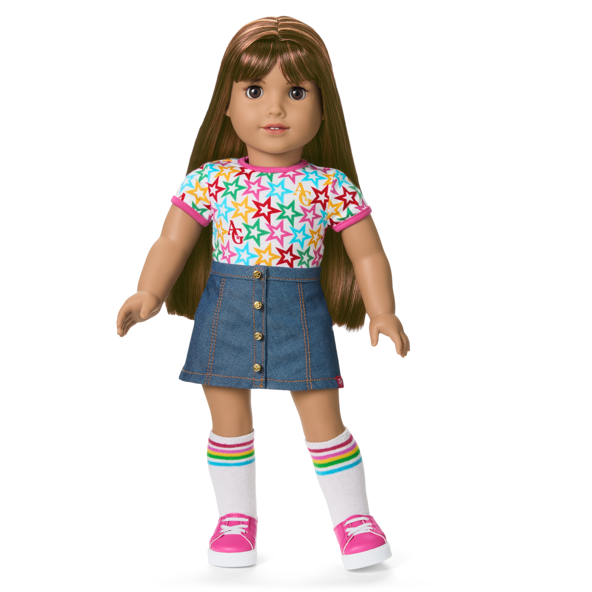 Truly Me™ 18-inch Doll #122 with straight dark-brown hair - Image 7