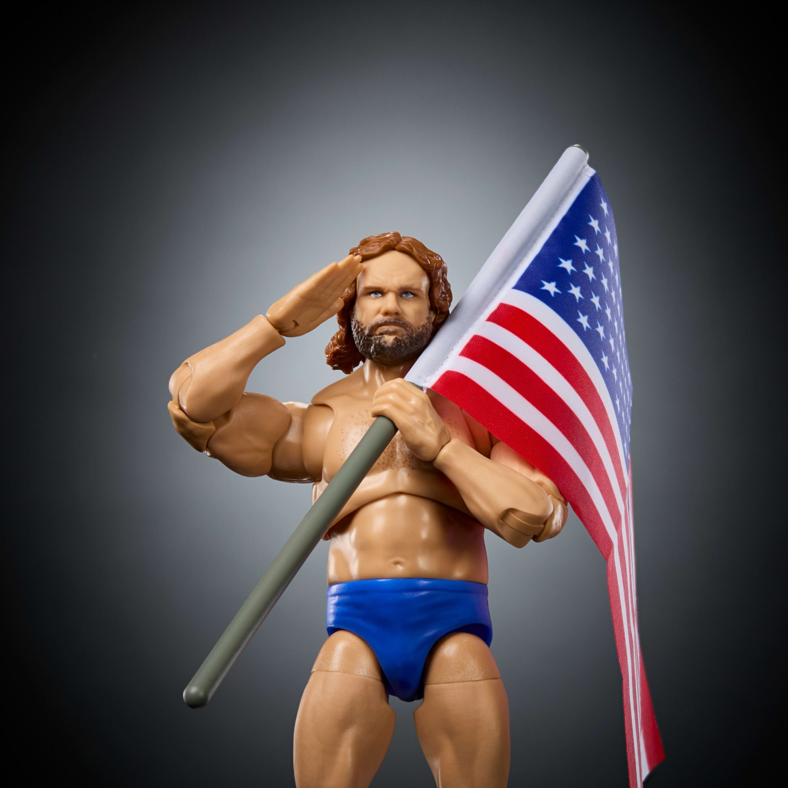 WWE Ultimate Legends Action Hacksaw Jim Duggan Figure & Accessories Set. 6-Inch Collectible Superstar - Image 4