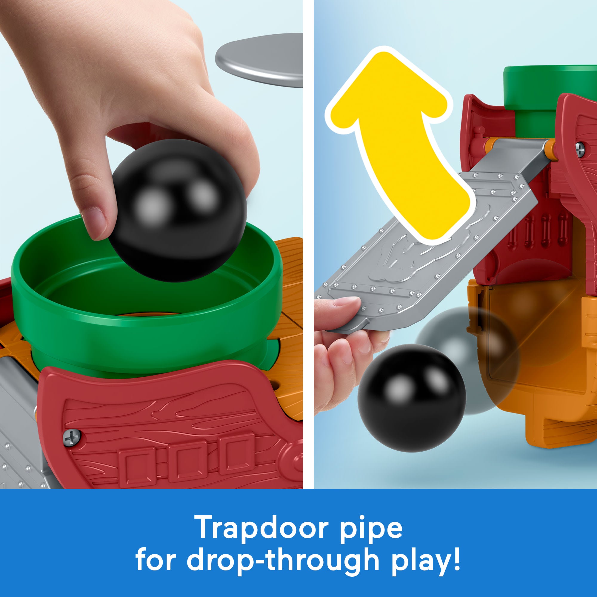 Fisher-Price Little People My Mario Bowser's Airship & Figure Set Toddler Toy - Image 4