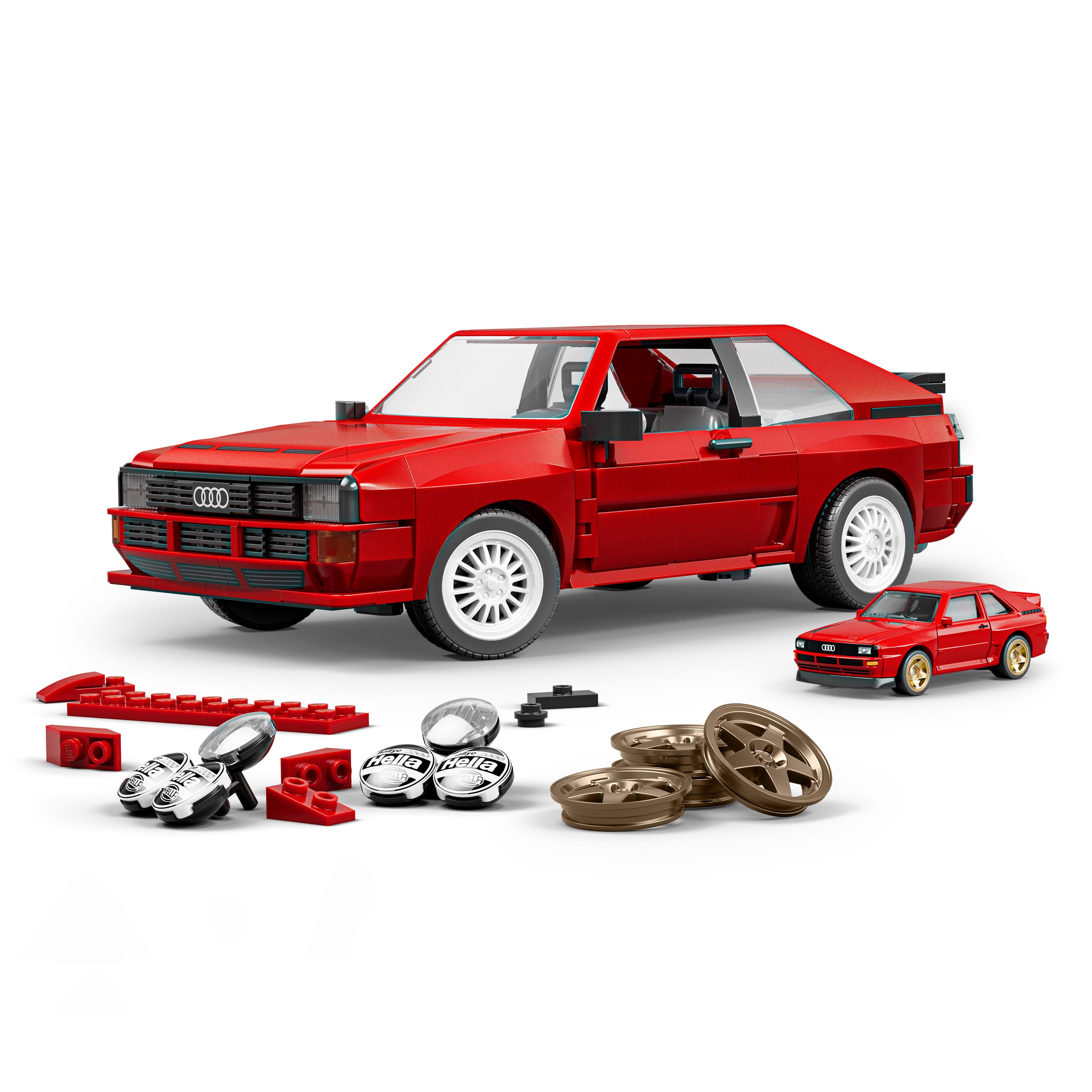 Mattel Brick Shop Hot Wheels '84 Audi Sport quattro Building Set - Image 2