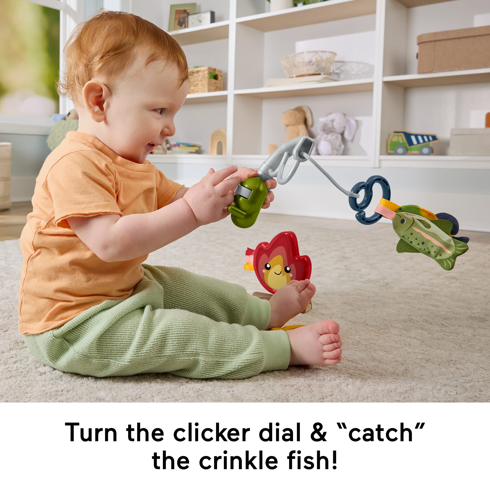 Fisher-Price Mini Me Moments Camp & Crinkle Gift Set. 7-Piece Fishing & Hiking Baby Activity Toys - Image 5
