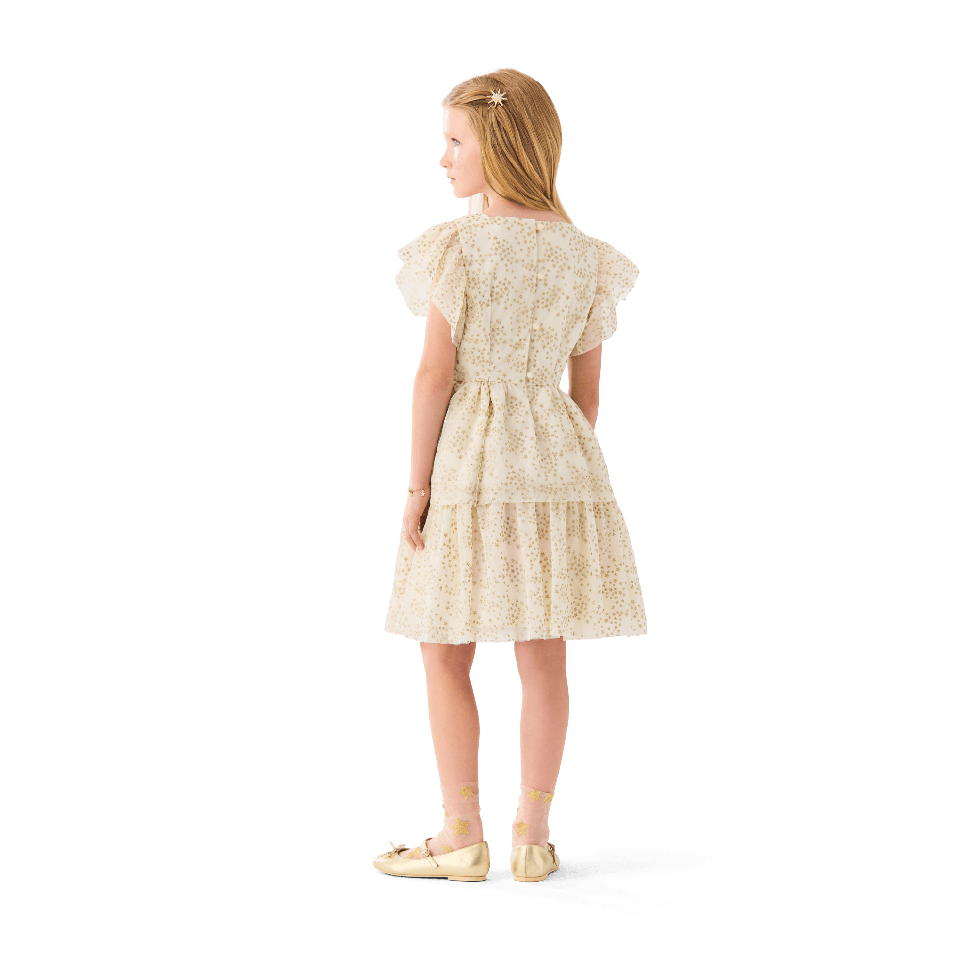 American Girl® x Janie and Jack Sparkly Cream Celebration Dress for Little Girls & Girls - Image 13