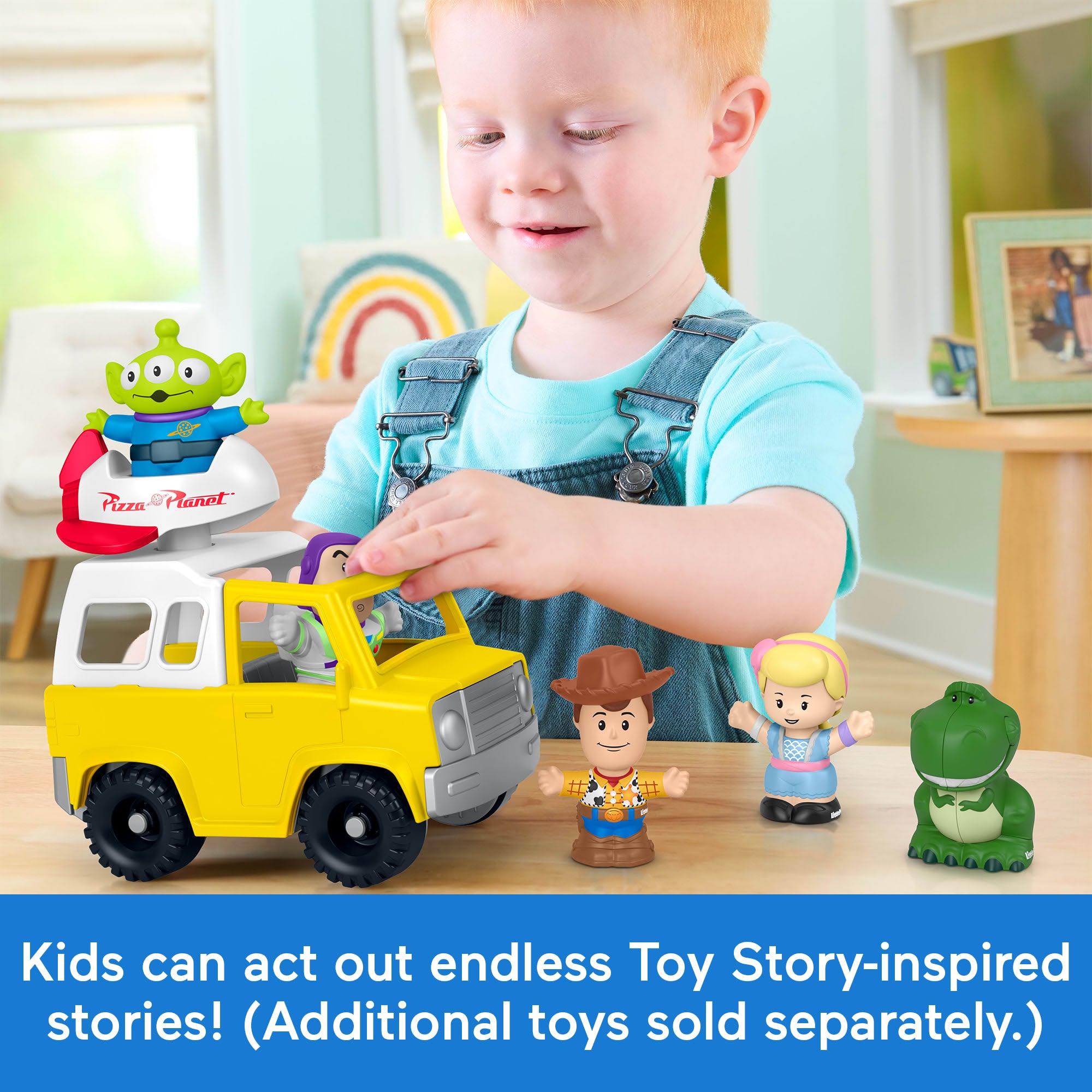 Fisher-Price Little People Disney & Pixar Toy Story Pizza Planet Truck & Buzz Lightyear Toy - Image 5