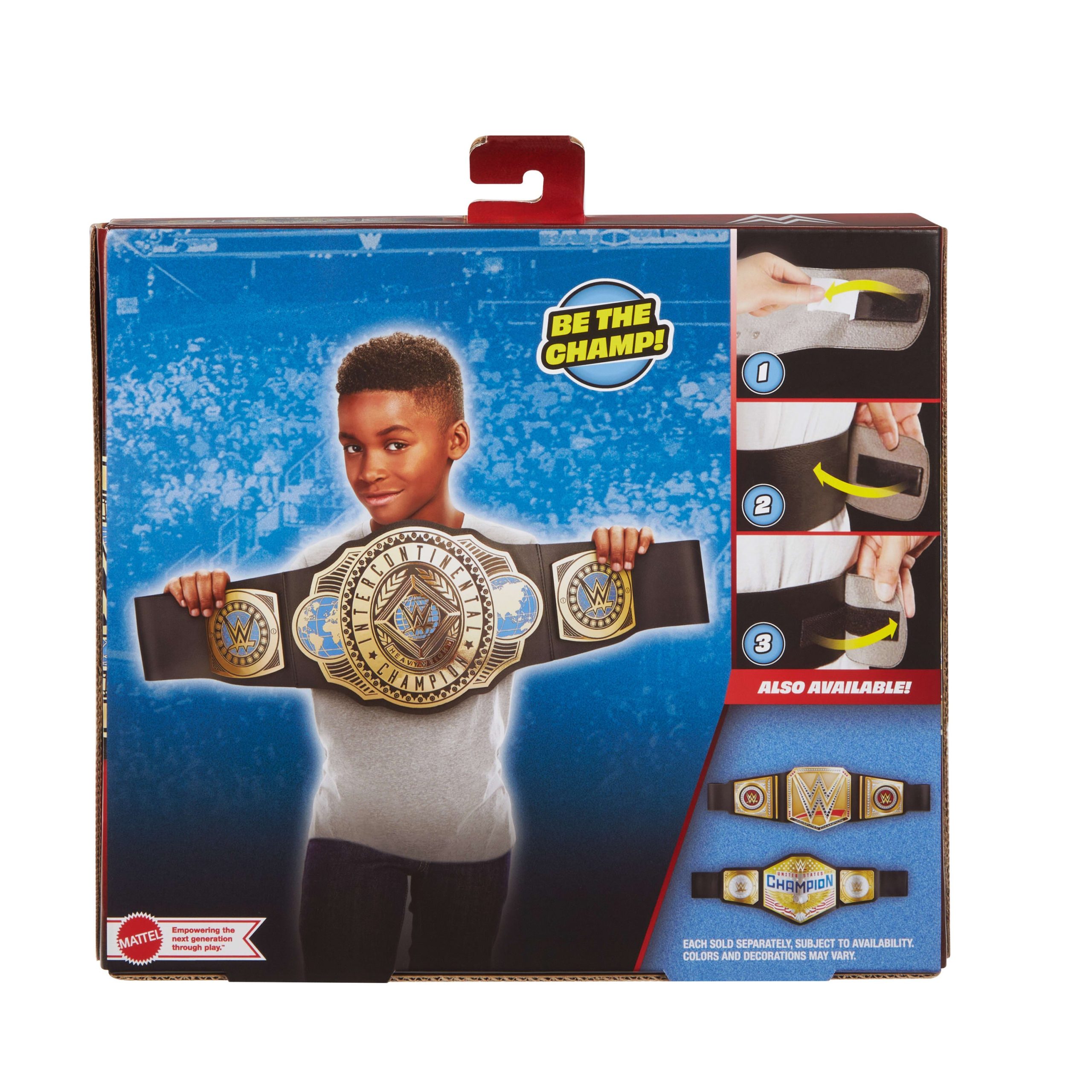 WWE Championship Intercontinental Champion Title. Kid-Sized Role-Play & Costume Belt Accessory - Image 5