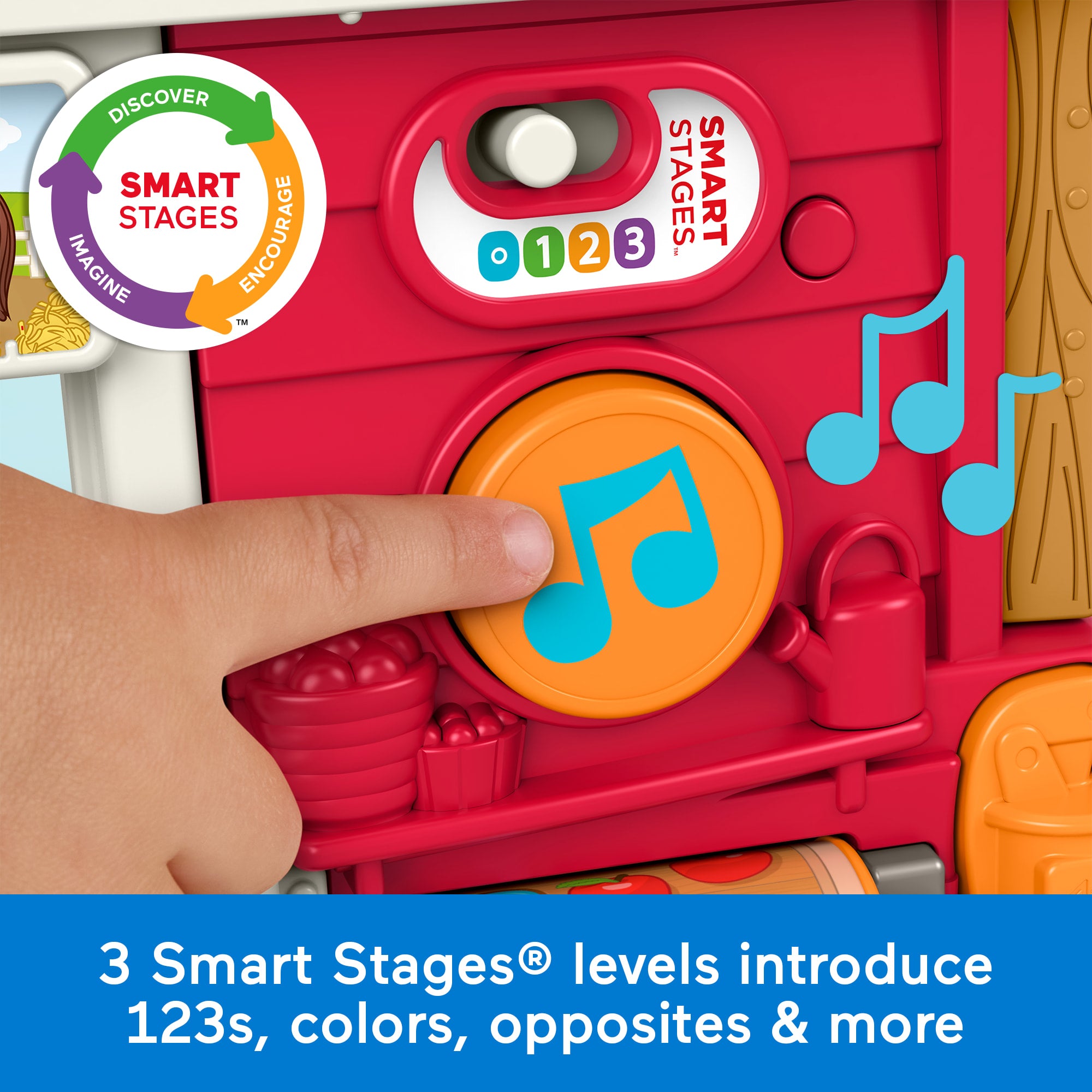 Fisher-Price Little People Caring Fun Animal Farm Playset Toddler Learning Toy. Multilanguage Version - Image 4