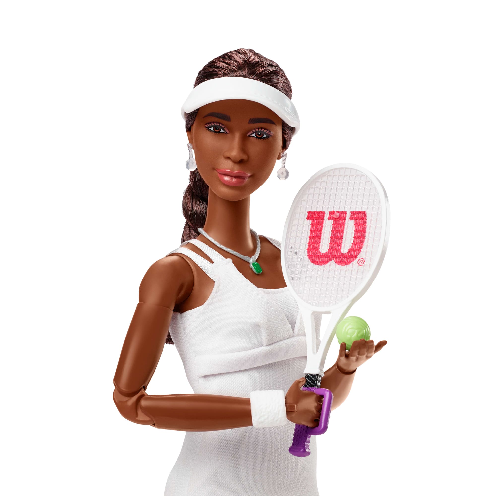 Barbie® Poupée Venus Williams Barbie® Femmes D'Exception Dans Sa Tenue de Tennis. Avec Raquette et Coffret de Présentation - Image 4