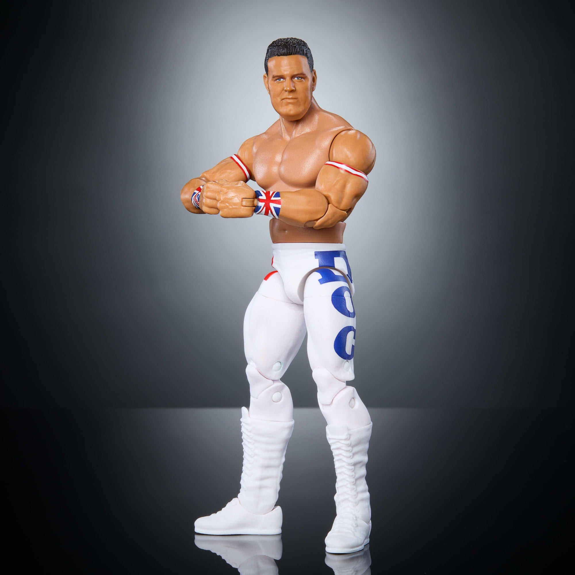 WWE Elite Collection Monday Night War British Bulldog Action Figure & Plus Golga Build-A-Figure Parts - Image 2