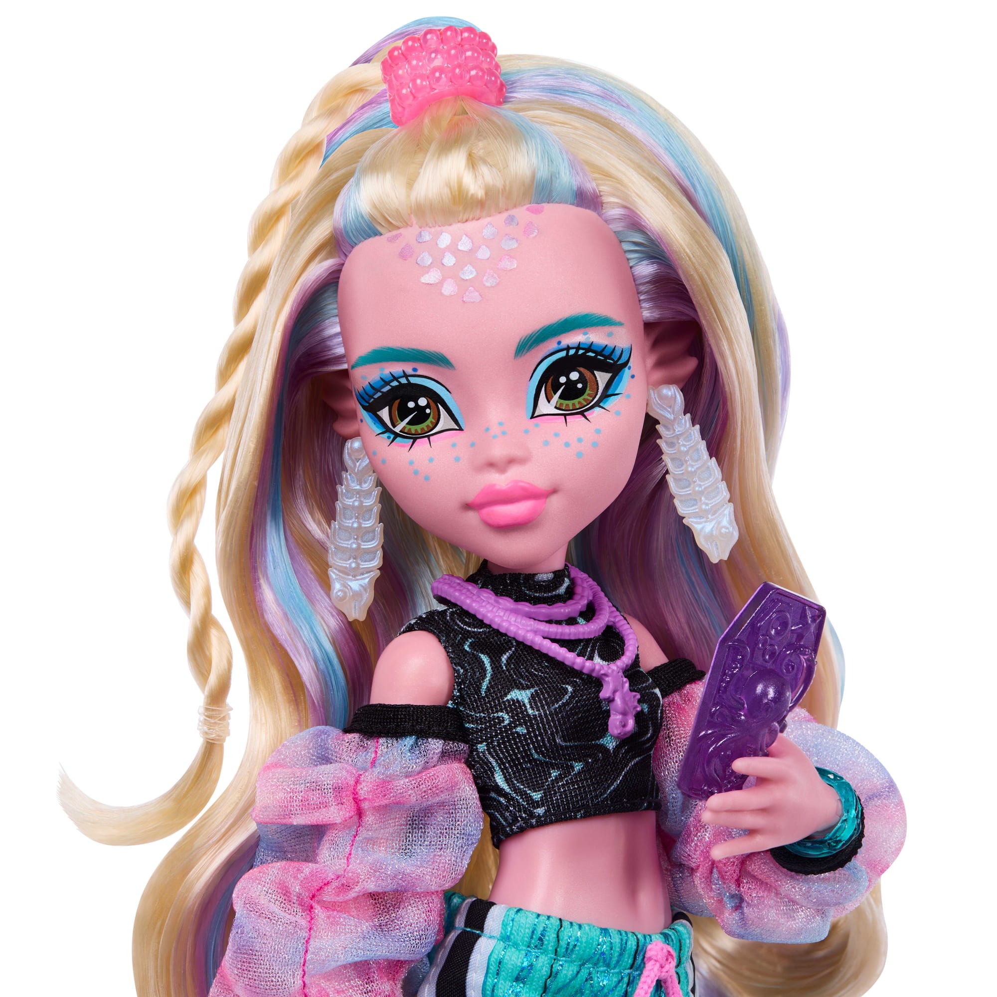 Monster High Lagoona Blue Fashion Doll in Maxi Skirt With Pet Neptuna And 7 Accessories - Image 2