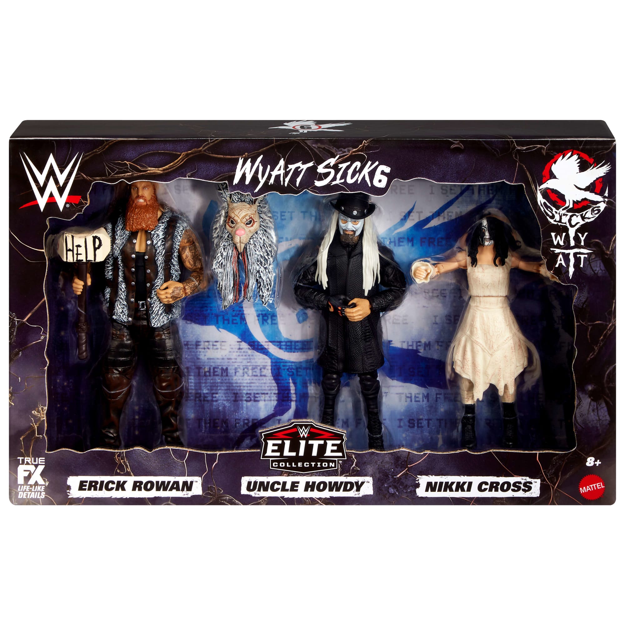 WWE Elite Collection Wyatt Sicks Set Of 3 Collectible 6-Inch Action Figures & Accessories - Image 6