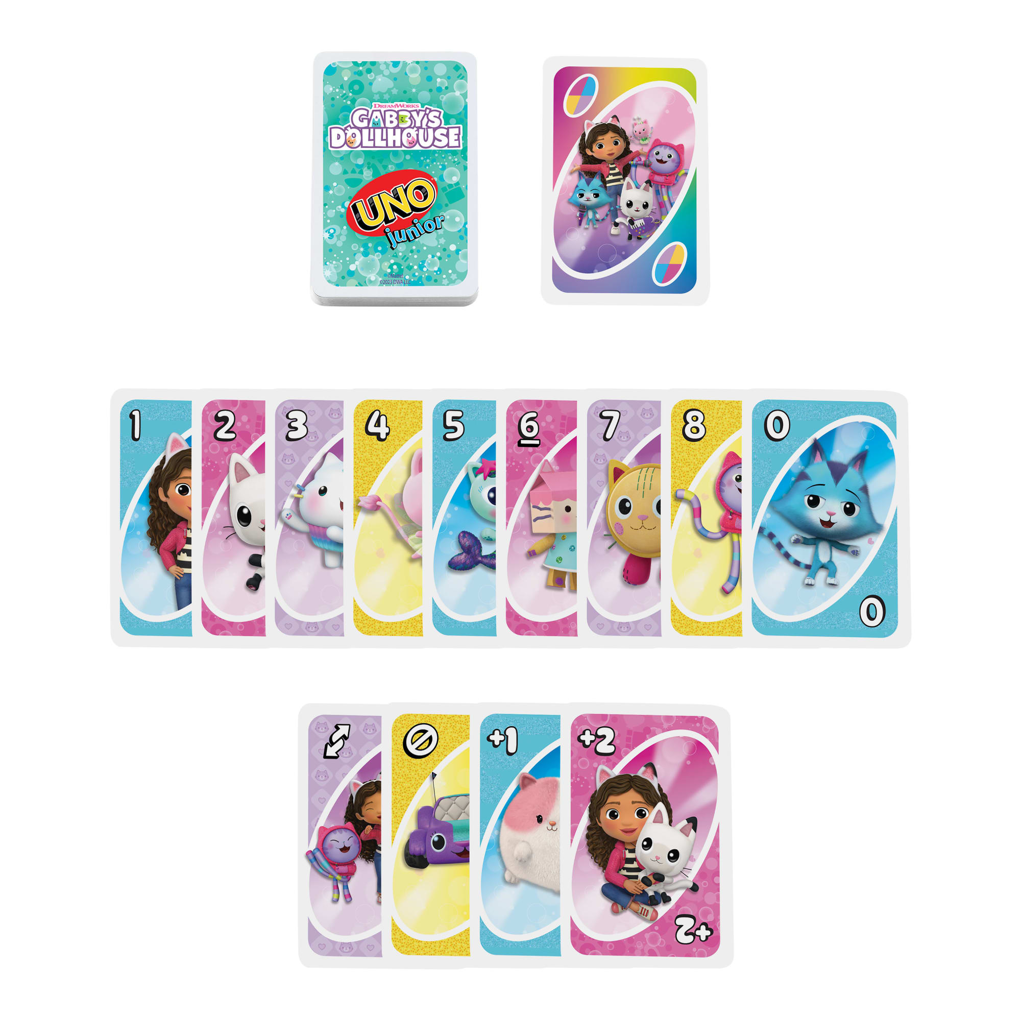 UNO Junior Gabby's Dollhouse Card Game For Kids. Parents & Family Nights - Image 4