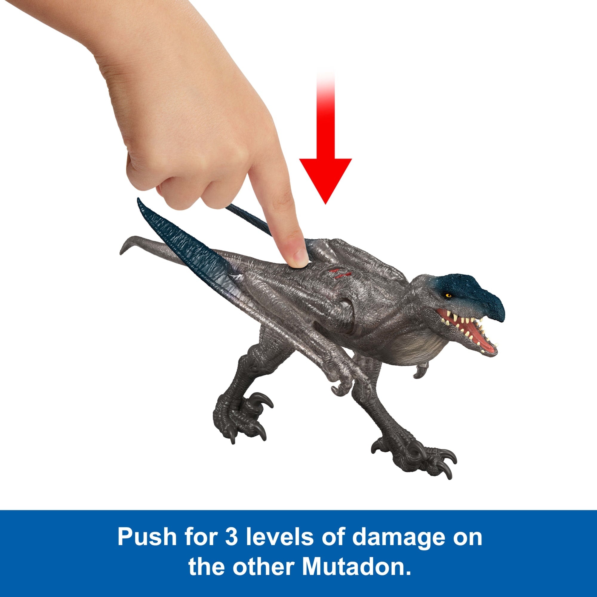 Jurassic World Rebirth Mutadon Destruction Pack. 2 Dinosaur Toys. Damage & Wing Flap Features - Image 3
