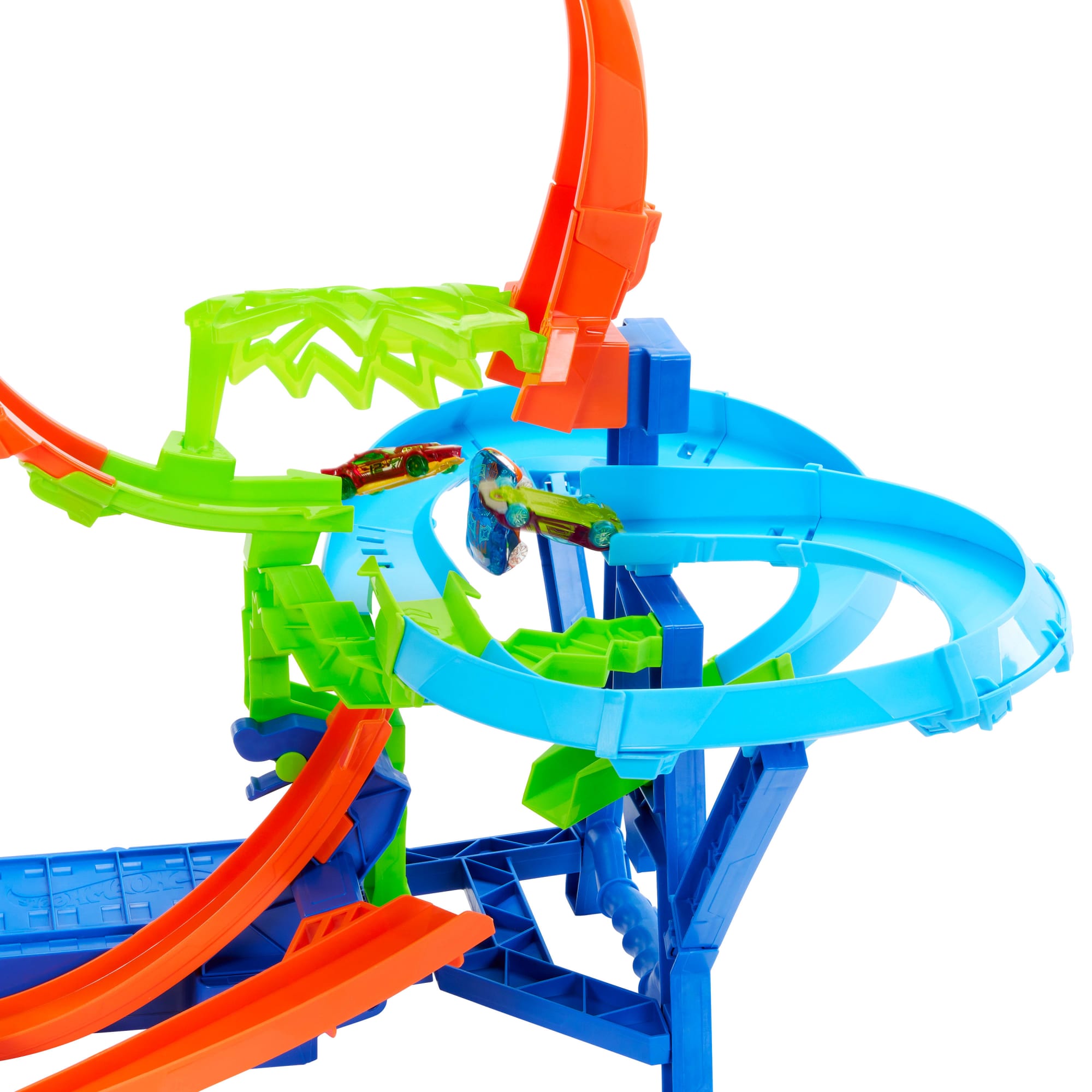 Hot Wheels Stunt Tracks Mid-AIr Crash Playset With 1:64 Scale Die-Cast Toy Car & Motorized Booster - Image 5