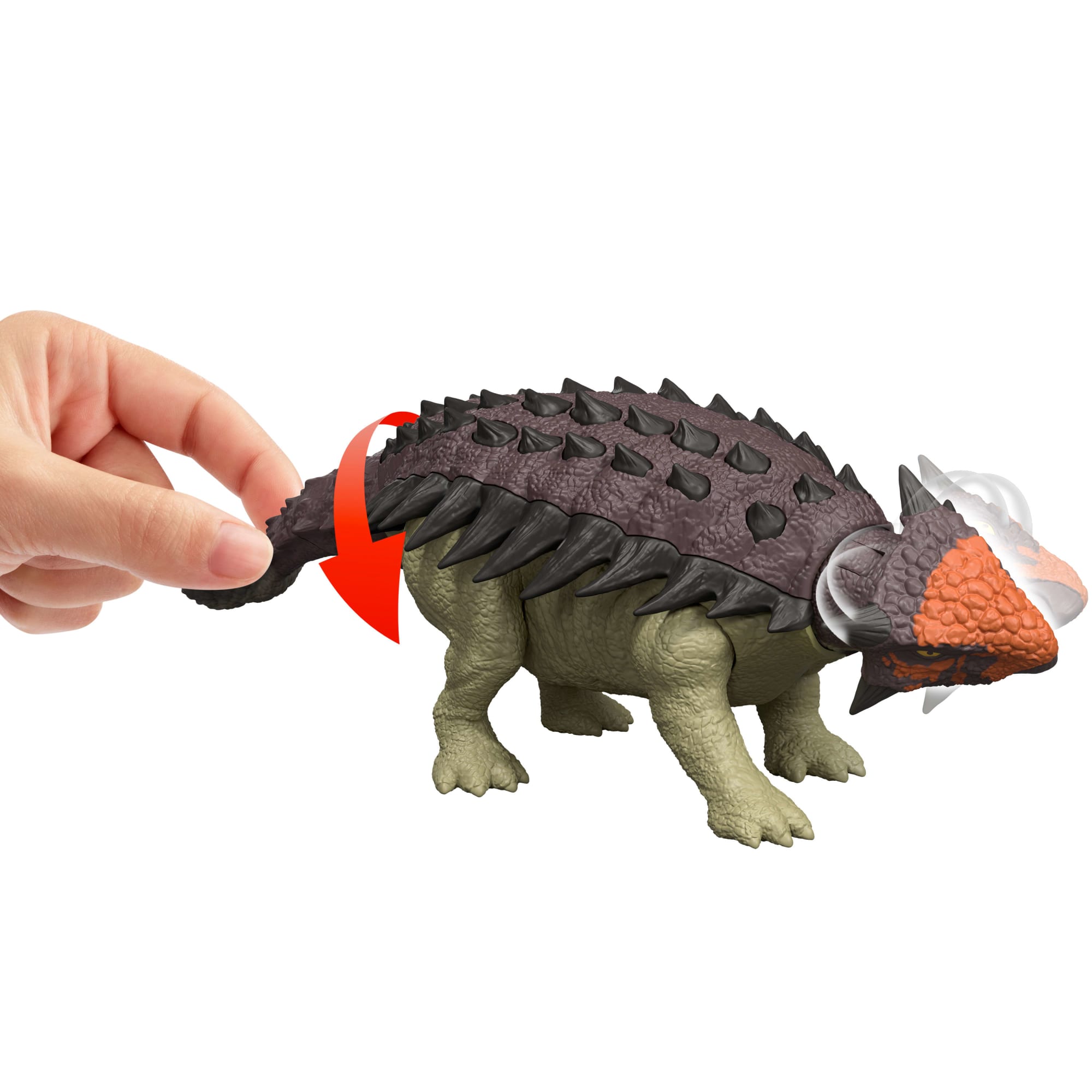 Jurassic World Dinossauro de Brinquedo Rebirth Rugido Selvagem Euoplocephalus - Image 4