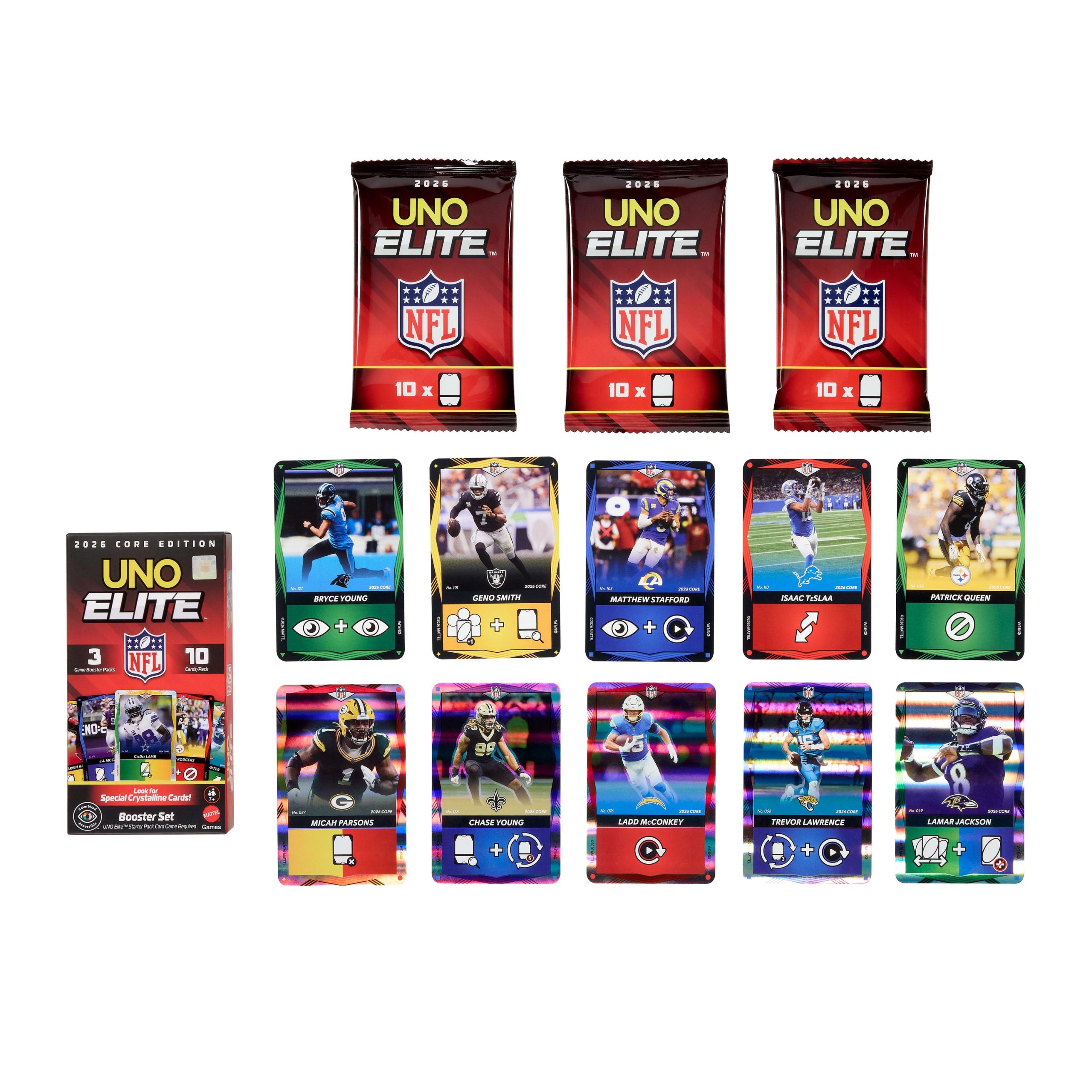 UNO Elite NFL 2026 Core Edition Booster Set For Kids. Fans. Adults & Family Night - Image 3