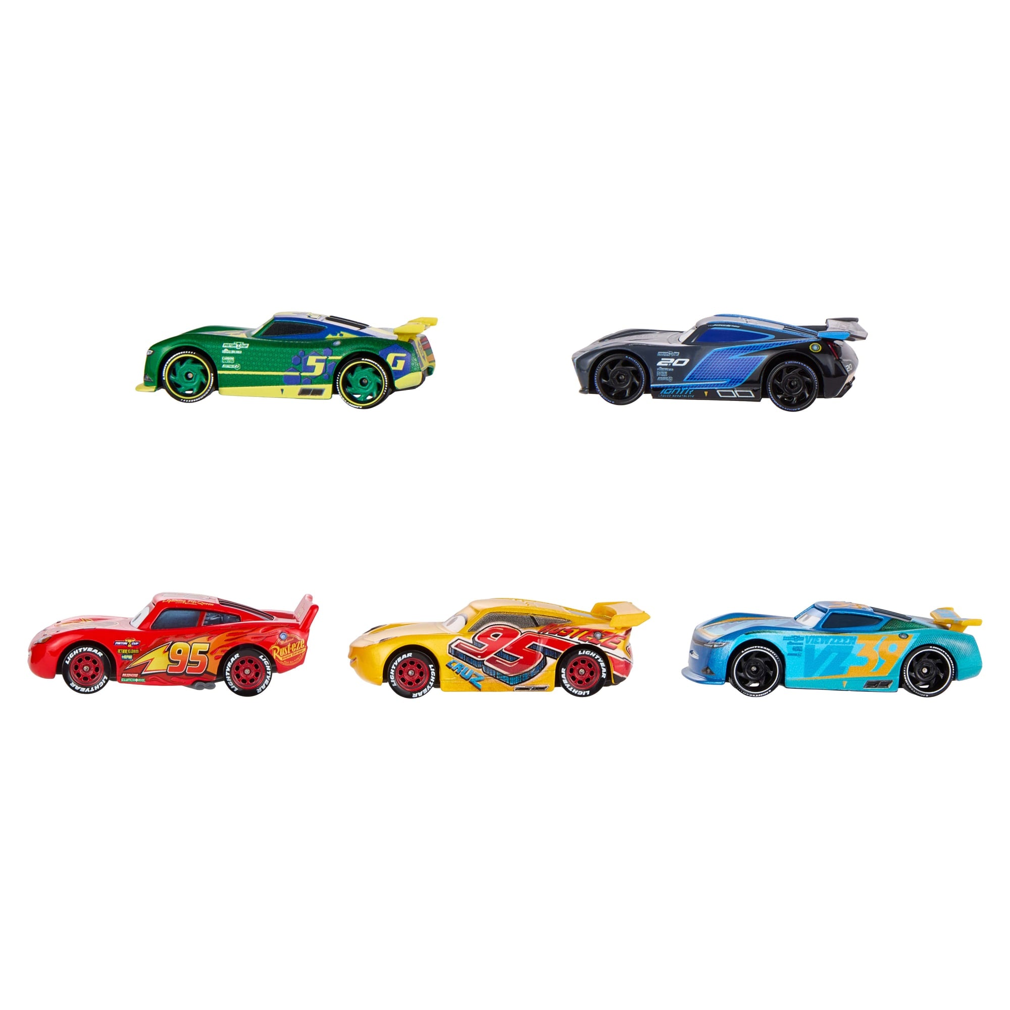 Disney And Pixar Cars Travelin' Team 5-Pack. Set Of 5 1:55 Scale Die-Cast Toy Cars - Image 5