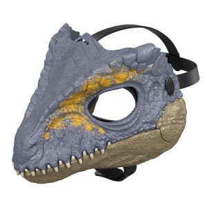 Jurassic World Giganotosaurus Dinosaur Movie Mask. Role Play Headgear. Jaw Opens To Chomp