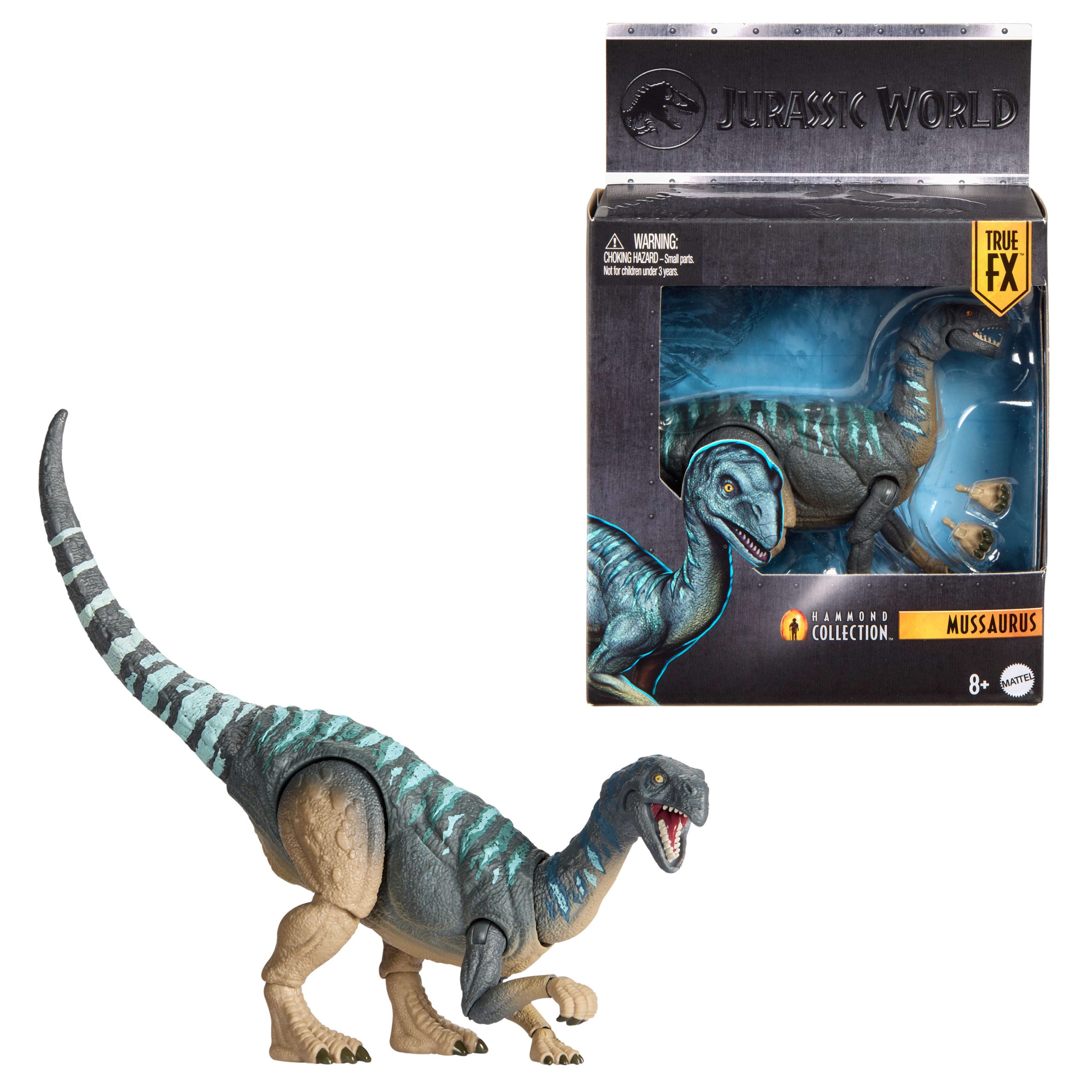 Jurassic World Hammond Collection Mussaurus Dinosaur Figure. Deluxe Design And 15 Articulations