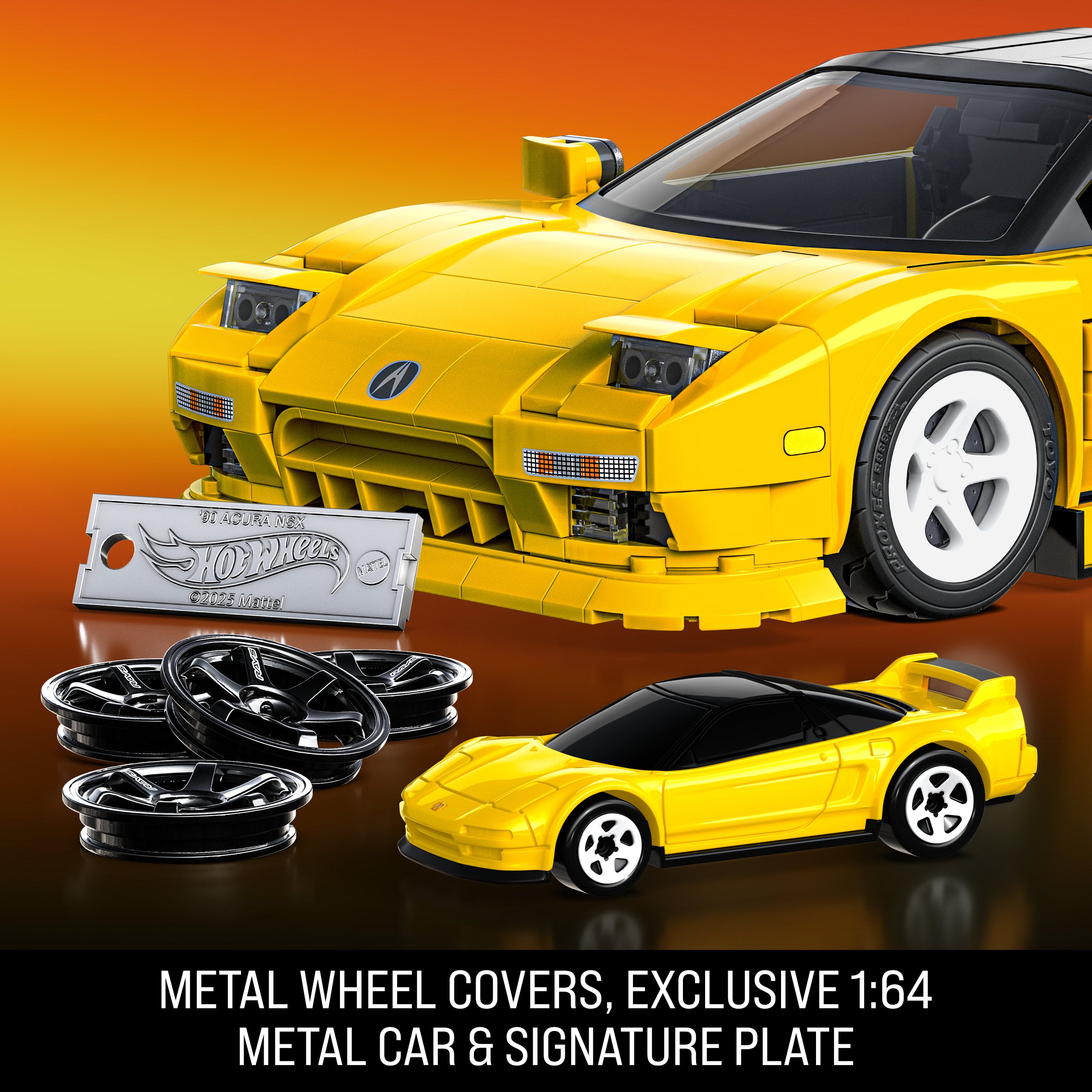 Mattel Brick Shop Hot Wheels '90 Acura Nsx Building Toy (877 Pieces). For Collectors - Image 5