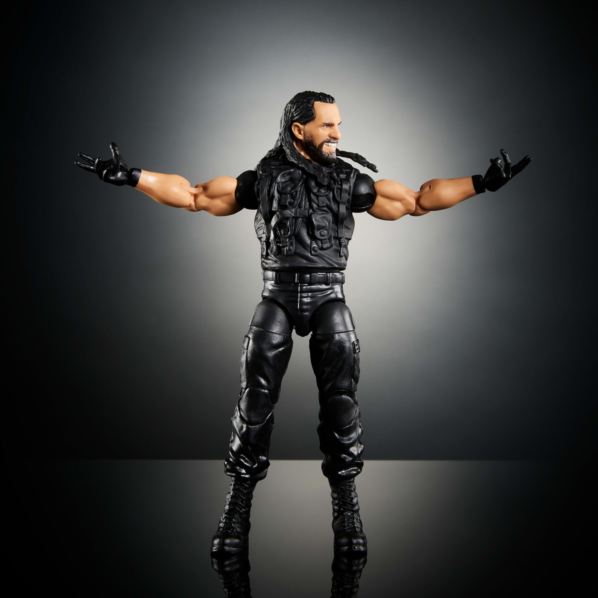 WWE Figura de Acción Elite Seth Rollins negro - Image 5