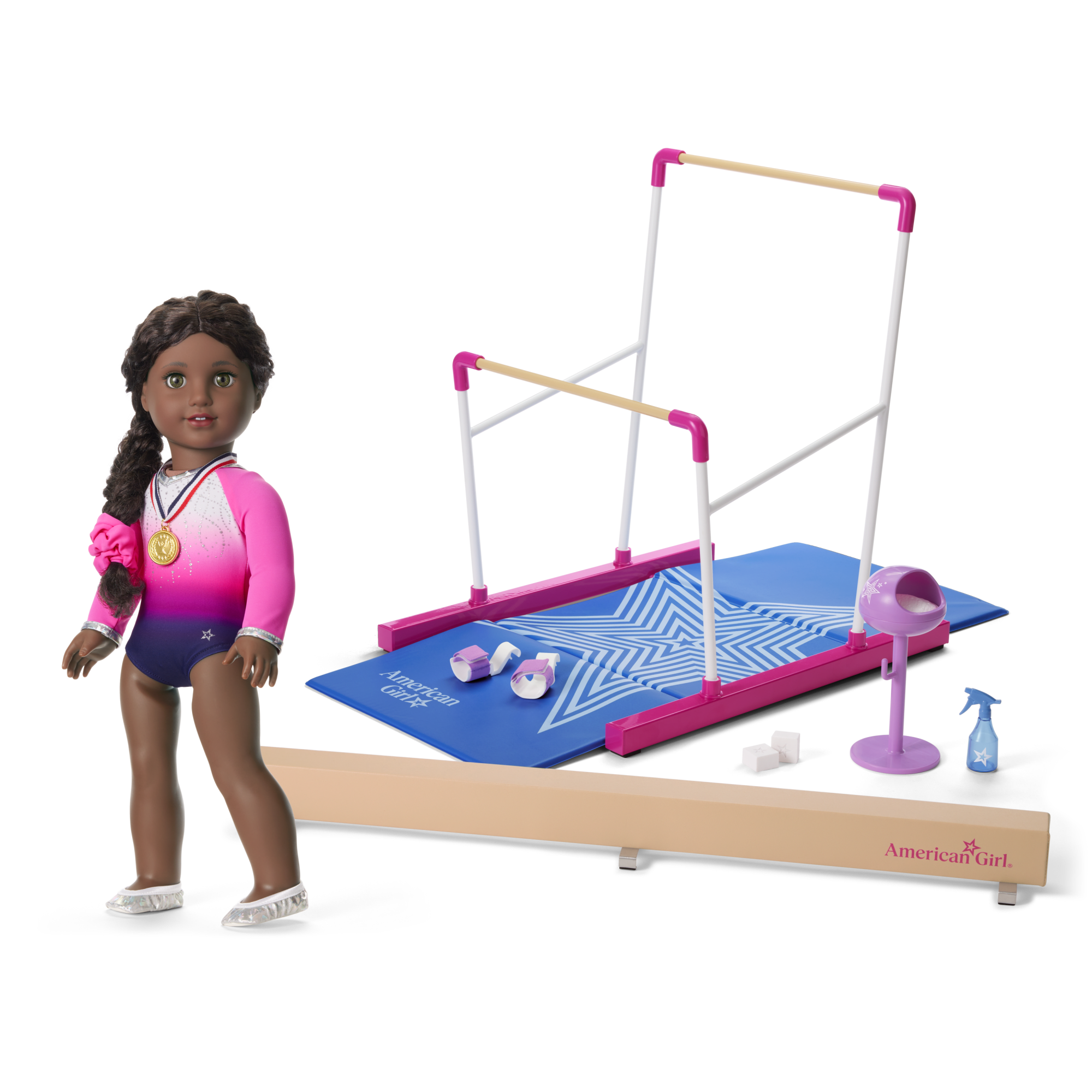 Dream Routine Gymnastics Set & Outfit for 18-inch Dolls
