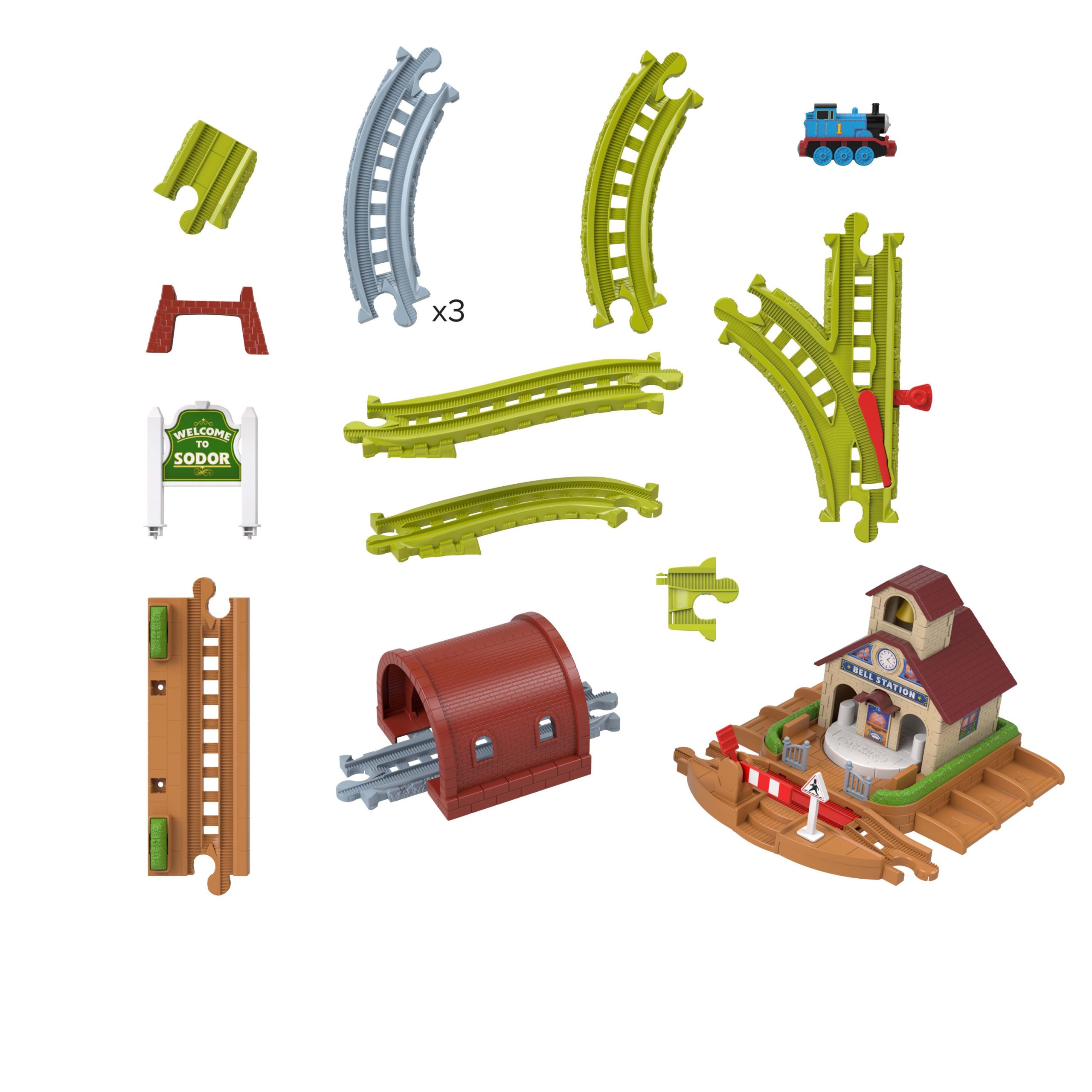 Thomas & Friends T&F Tracks Pista de Juguete Pista Bell Station - Image 5