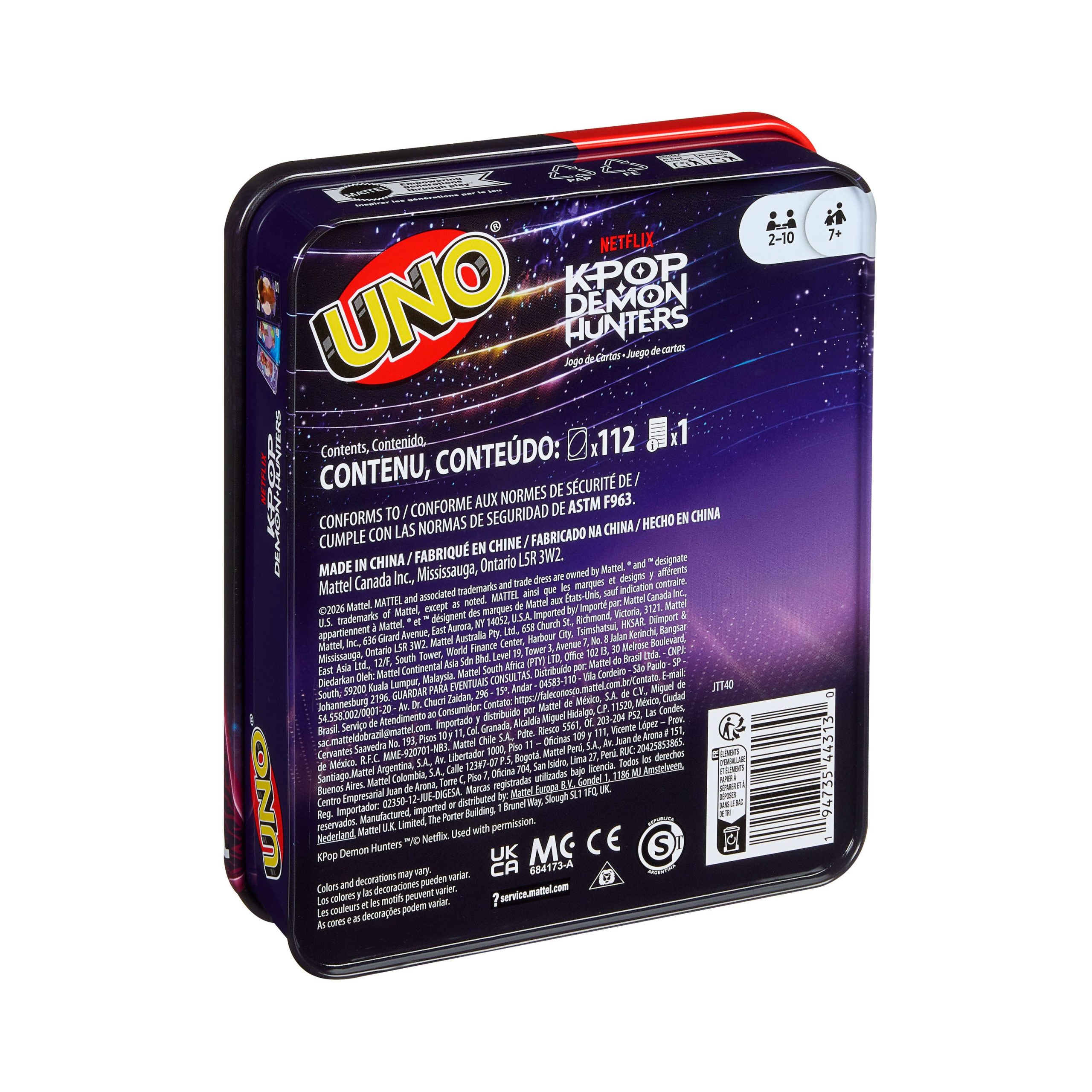 UNO Kpop Demon Hunters Card Game in A Decorative Tin For Kid. Adult & Family Nights With Movie-Inspired Deck - Image 4