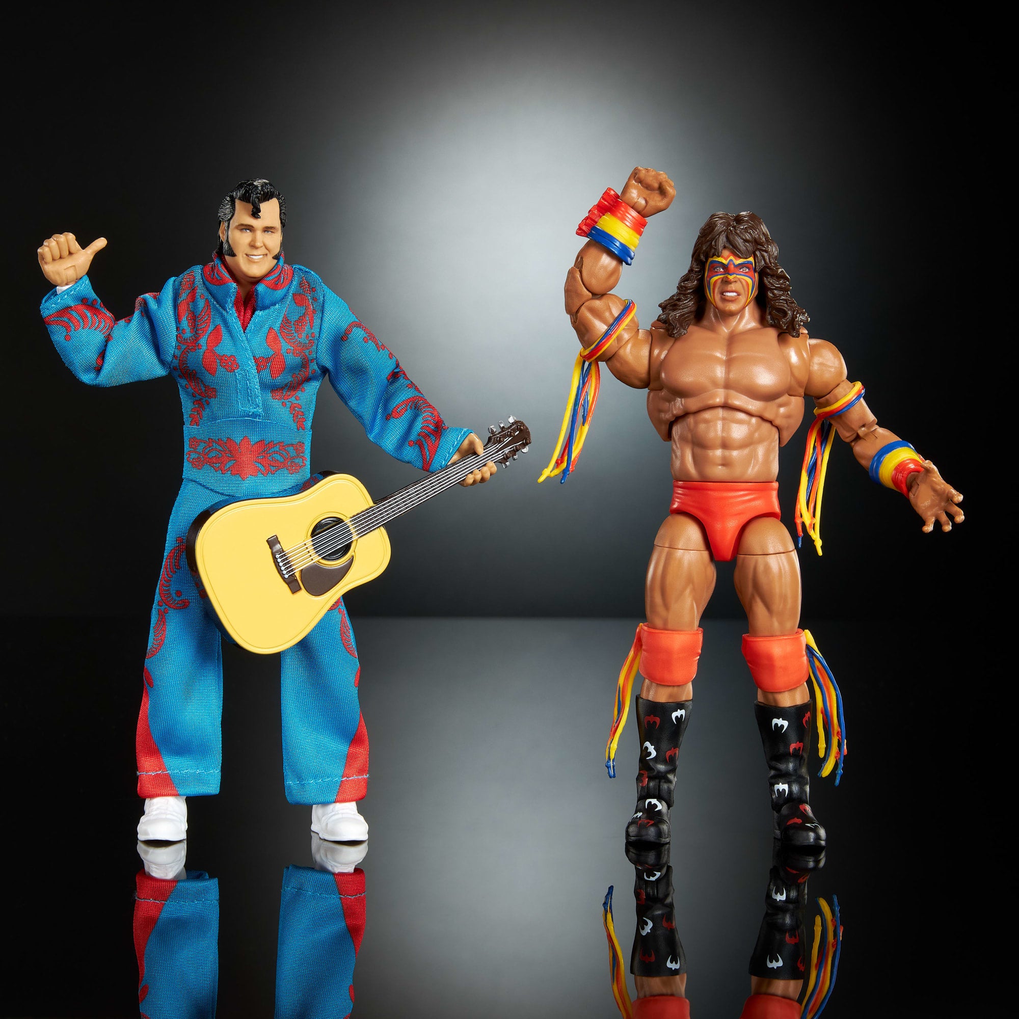 WWE Coliseum Collection Honky Tonk Man & Ultimate Warrior Ultimate Edition Figures - Image 4
