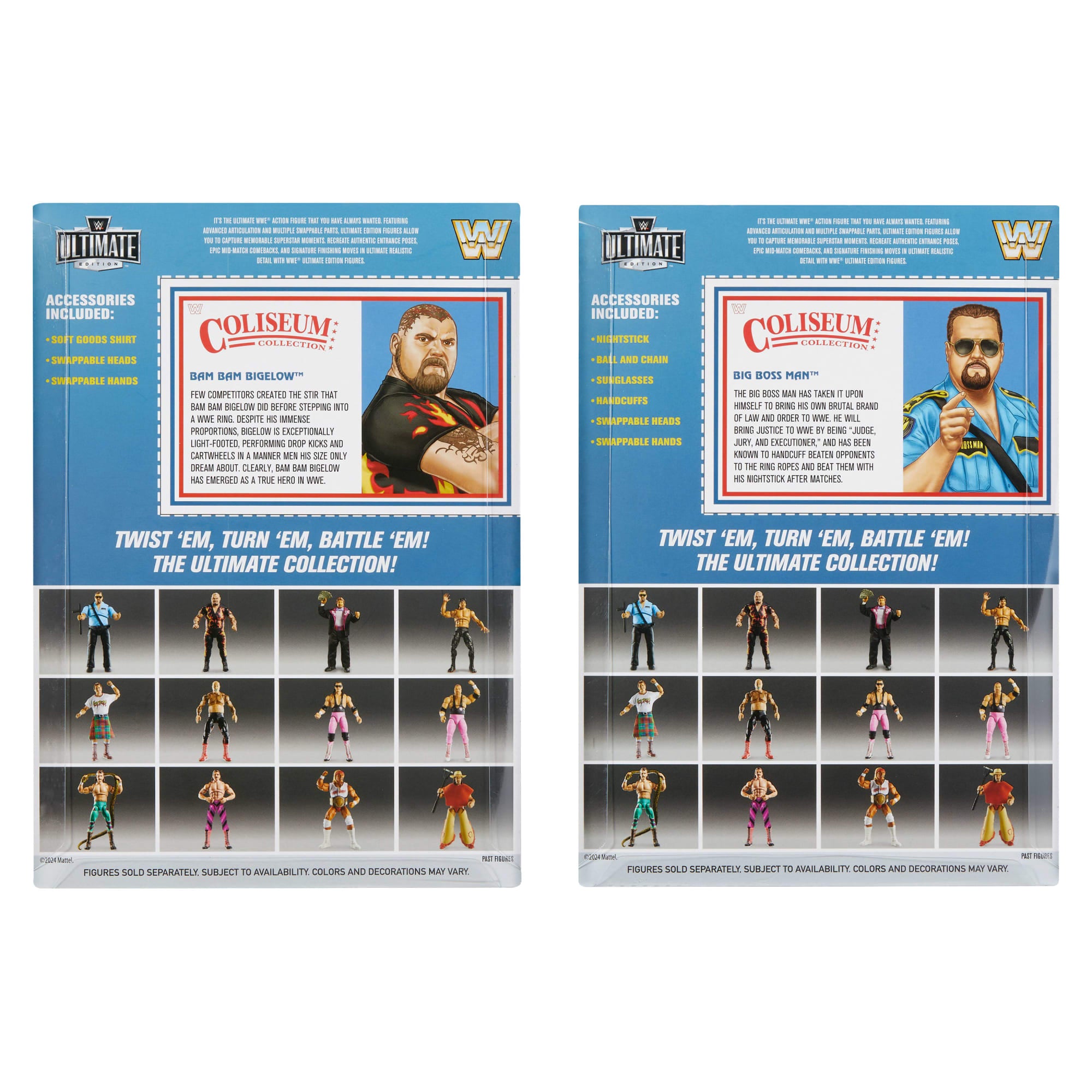 WWE Coliseum Collection Bam Bam Bigelow & Big Boss Man 2-Pack Action Figures - Image 6