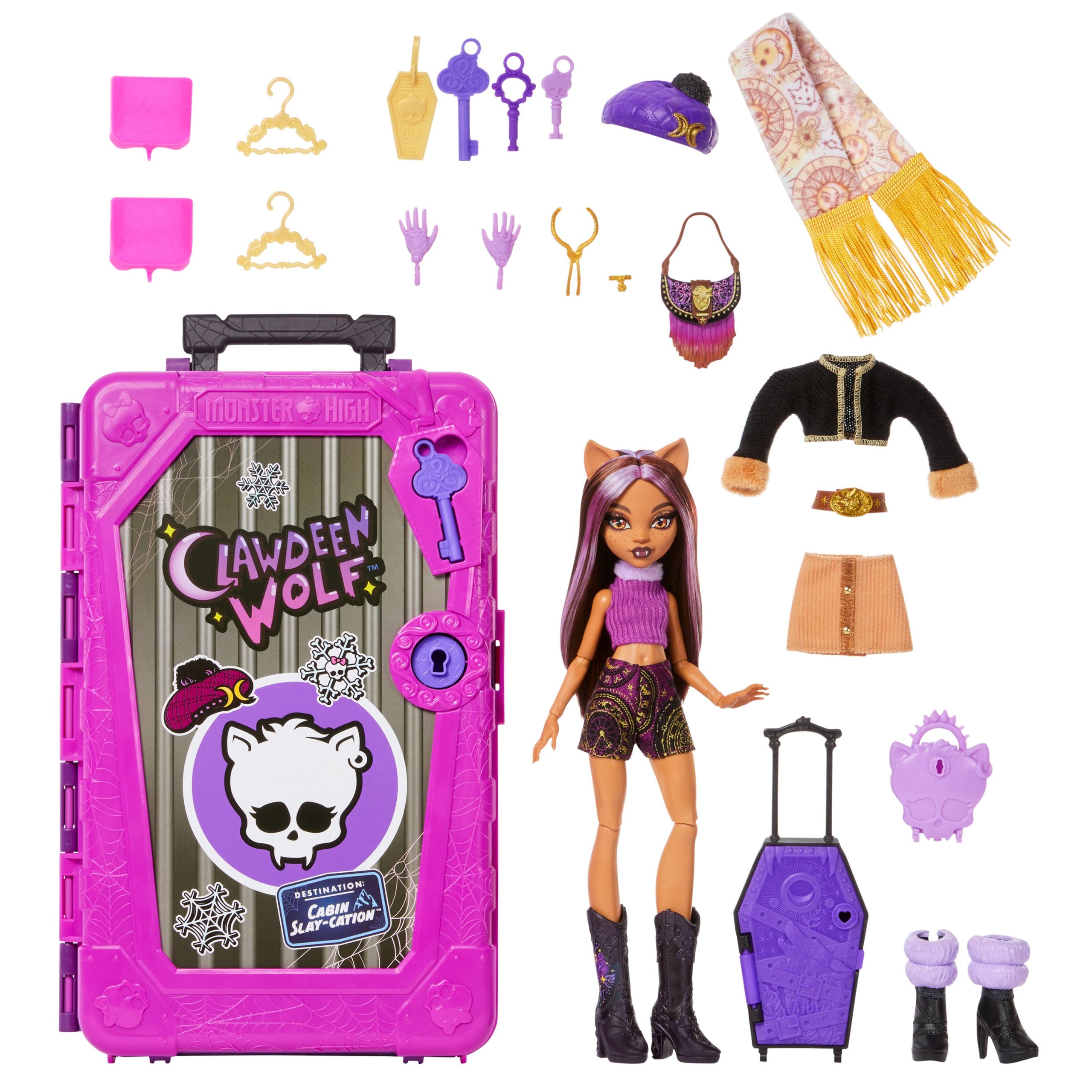 Monster High Skulltimate Secrets Cabin Slay-Cation Playset. Clawdeen Wolf Doll And Accessories - Image 5