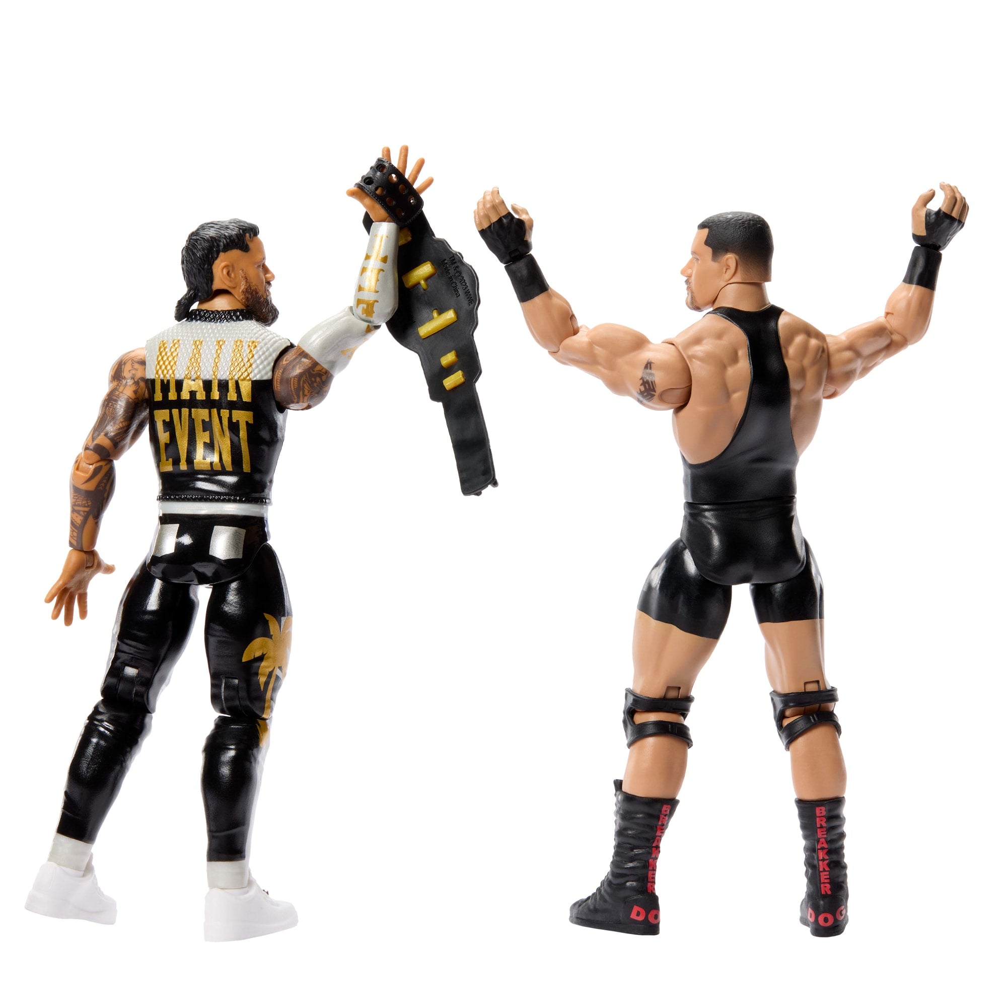 WWE Main Event Showdown Bron Breakker vs Jey Uso Action Figures Set. Series #25. 6-Inch Collectibles - Image 5