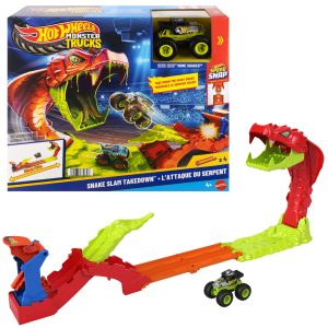 Hot Wheels Monster Trucks Pista de Juguete mordida de serpiente