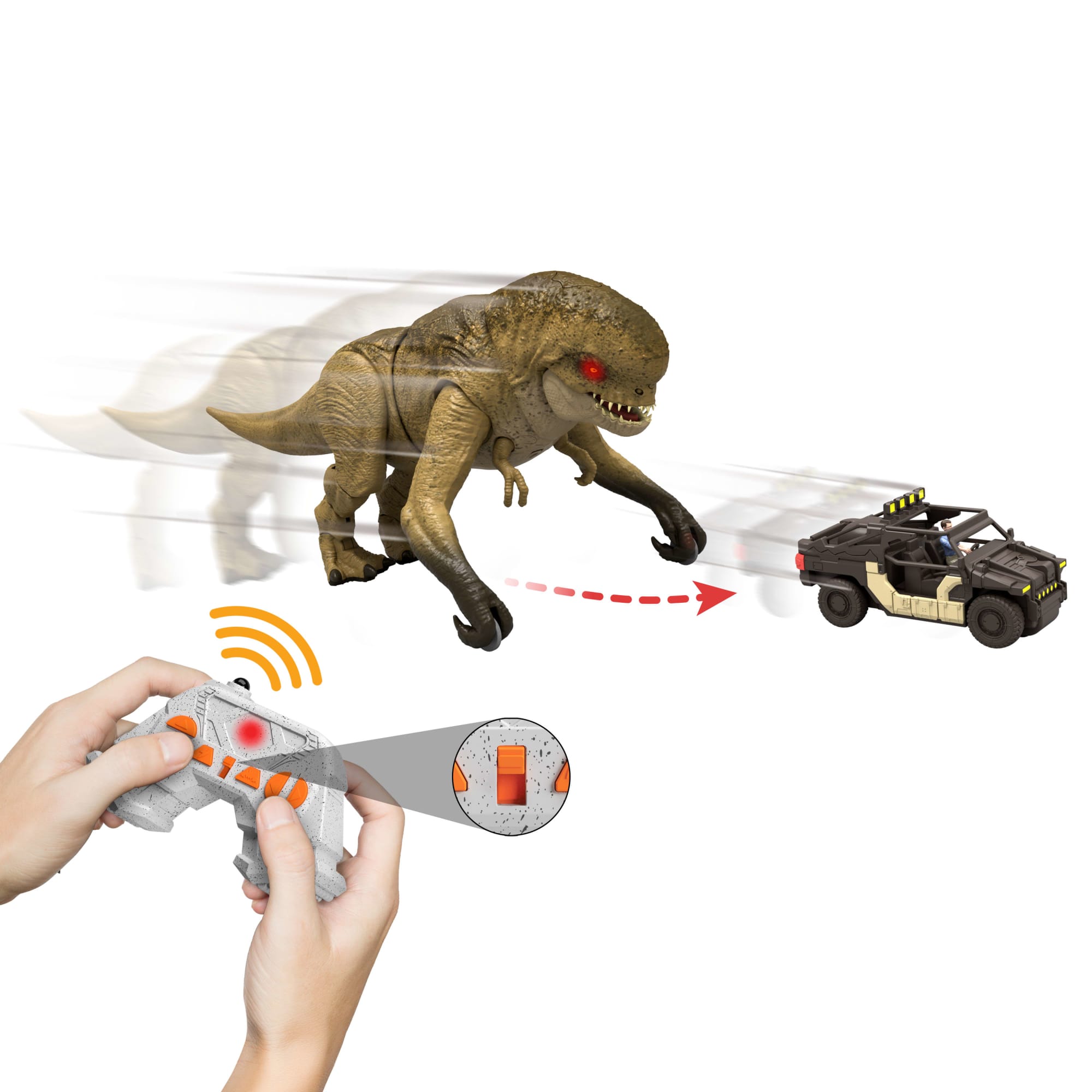 Jw Rebirth Pistage et Morsure Dinosaure Méchant1 et Véhicule - Image 3