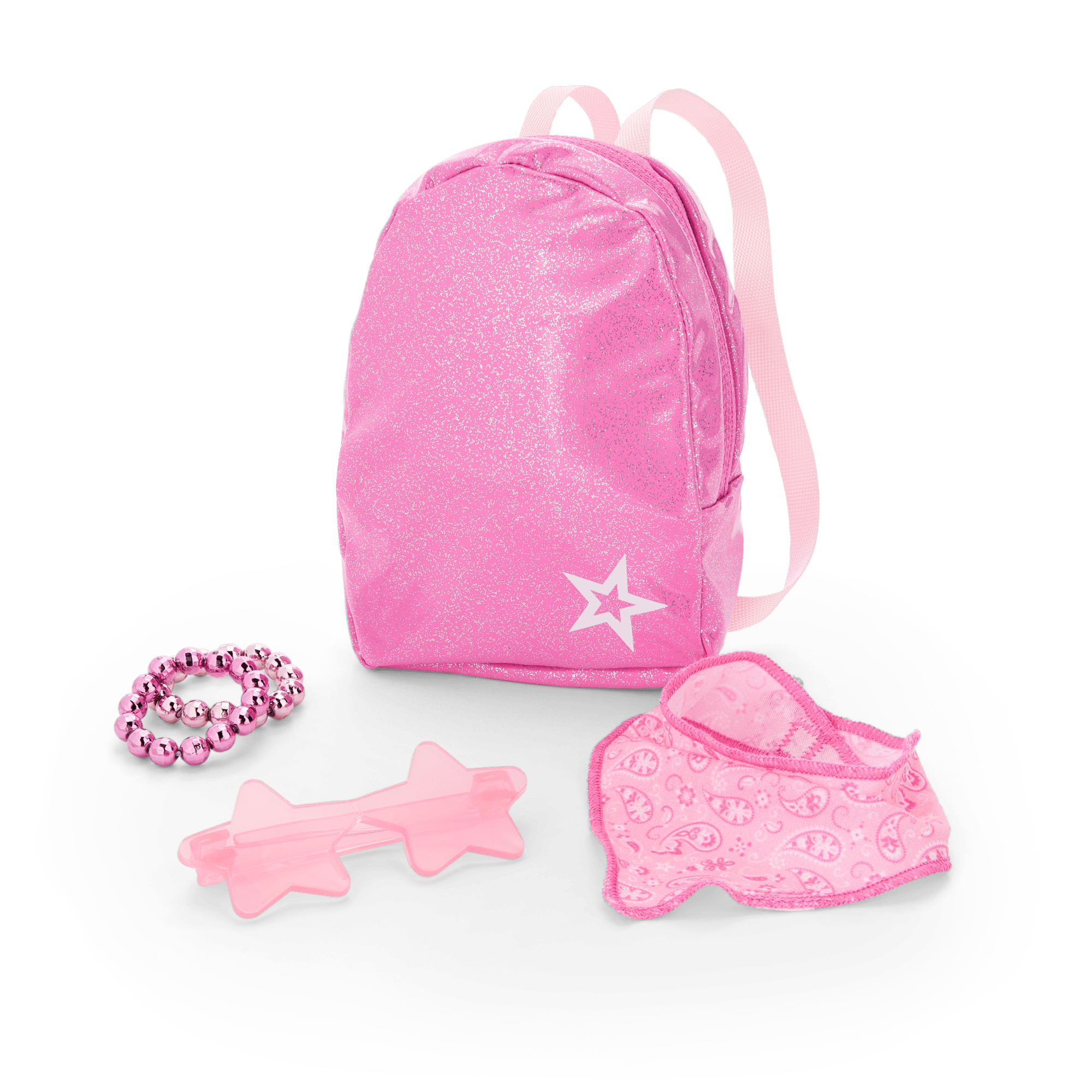 Pink Spotted Cow Backpack & Accessory Set for 18-inch Dolls - Image 3