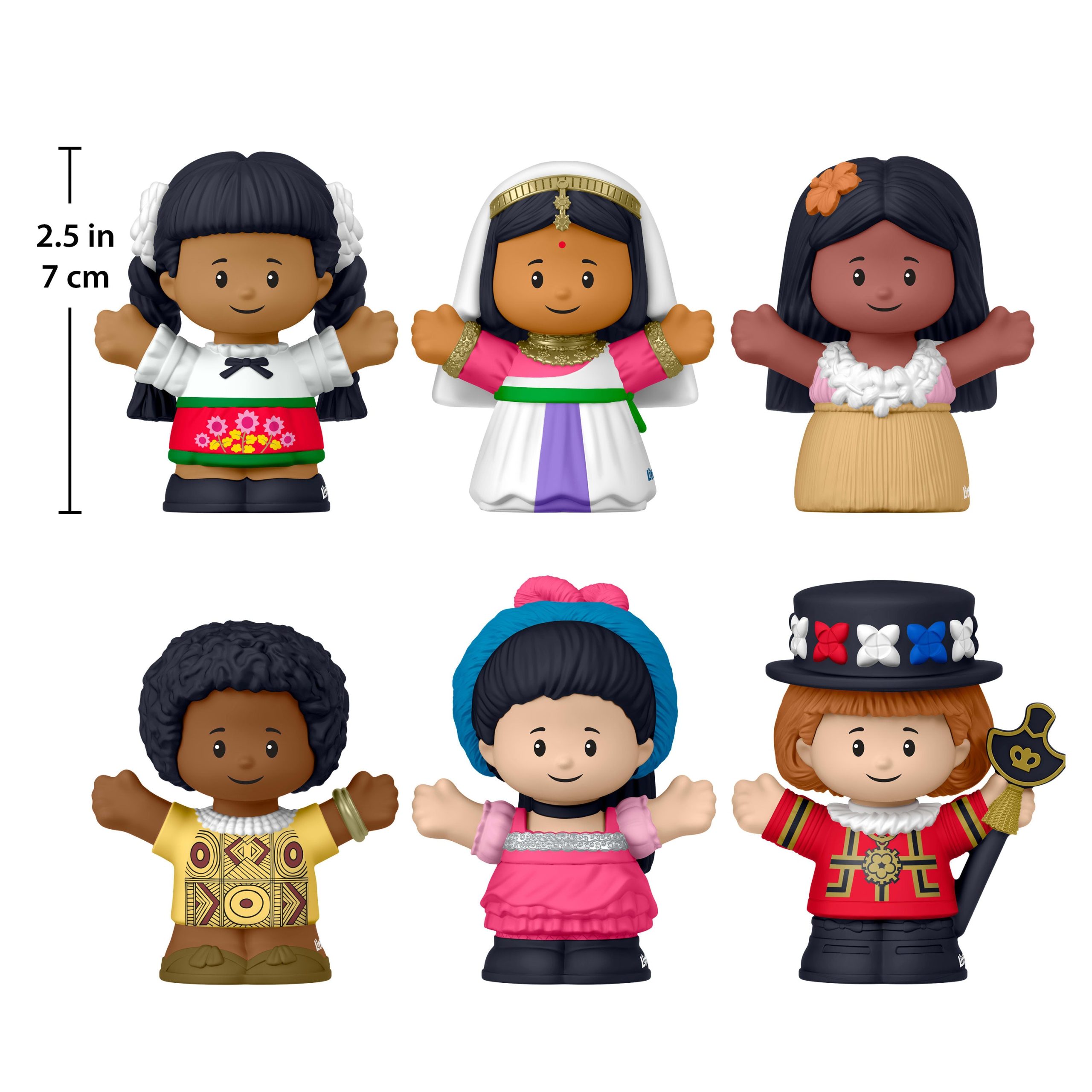 Little People Collector Disney It's A Small World Special Edition Set Fans. 6 Figures - Image 5