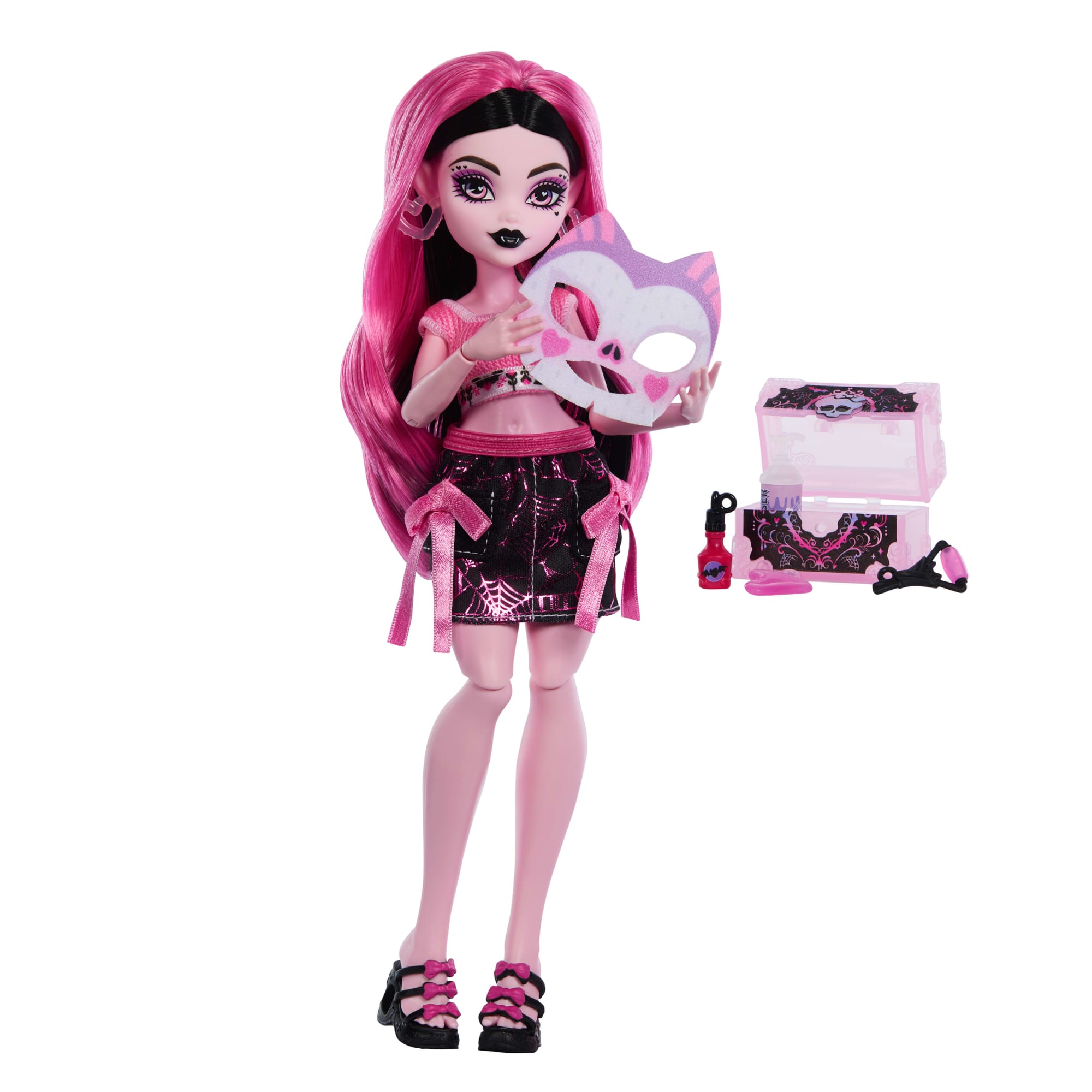 Monster High Self-Scare Secrets Draculaura Fashion Doll With 13 Realistic Accessories - Image 3