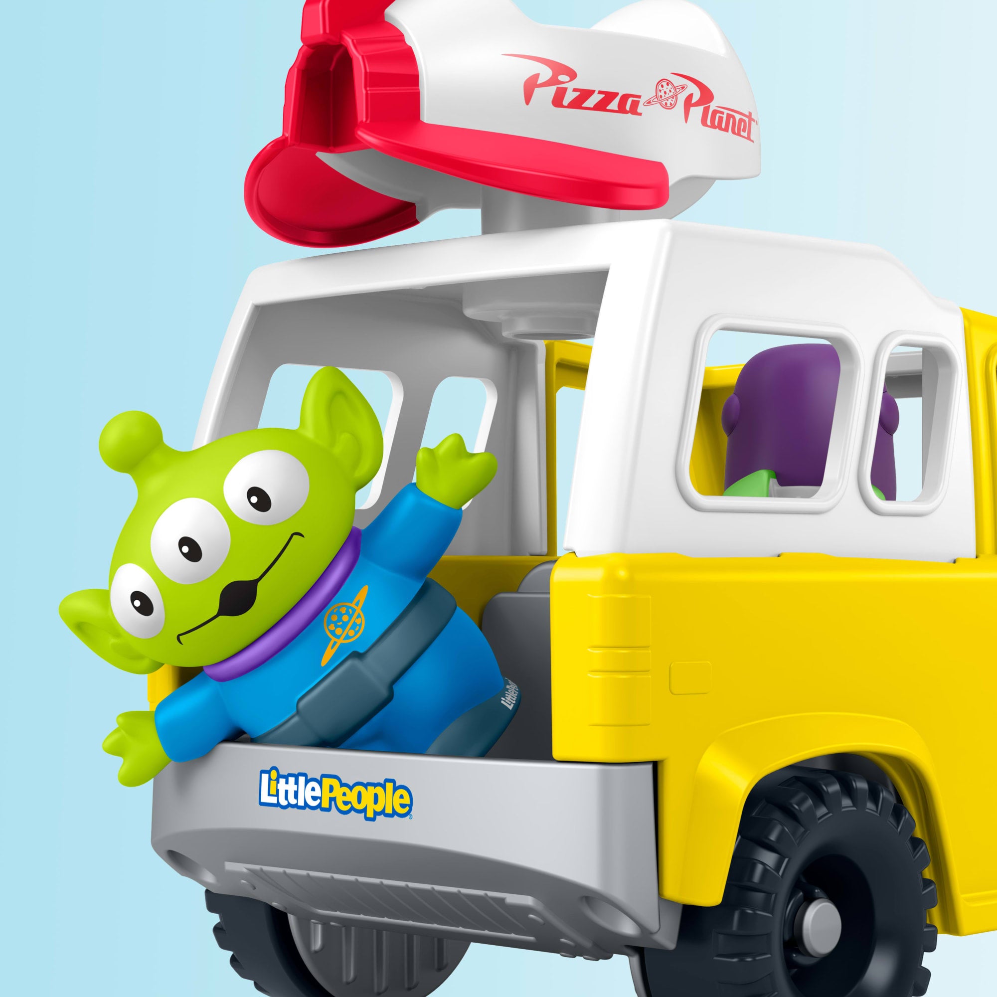 Little People Toy Story Brinquedo para Bebês FP Little People Veículo Buzz Lightyear Pizza Planeta - Image 4