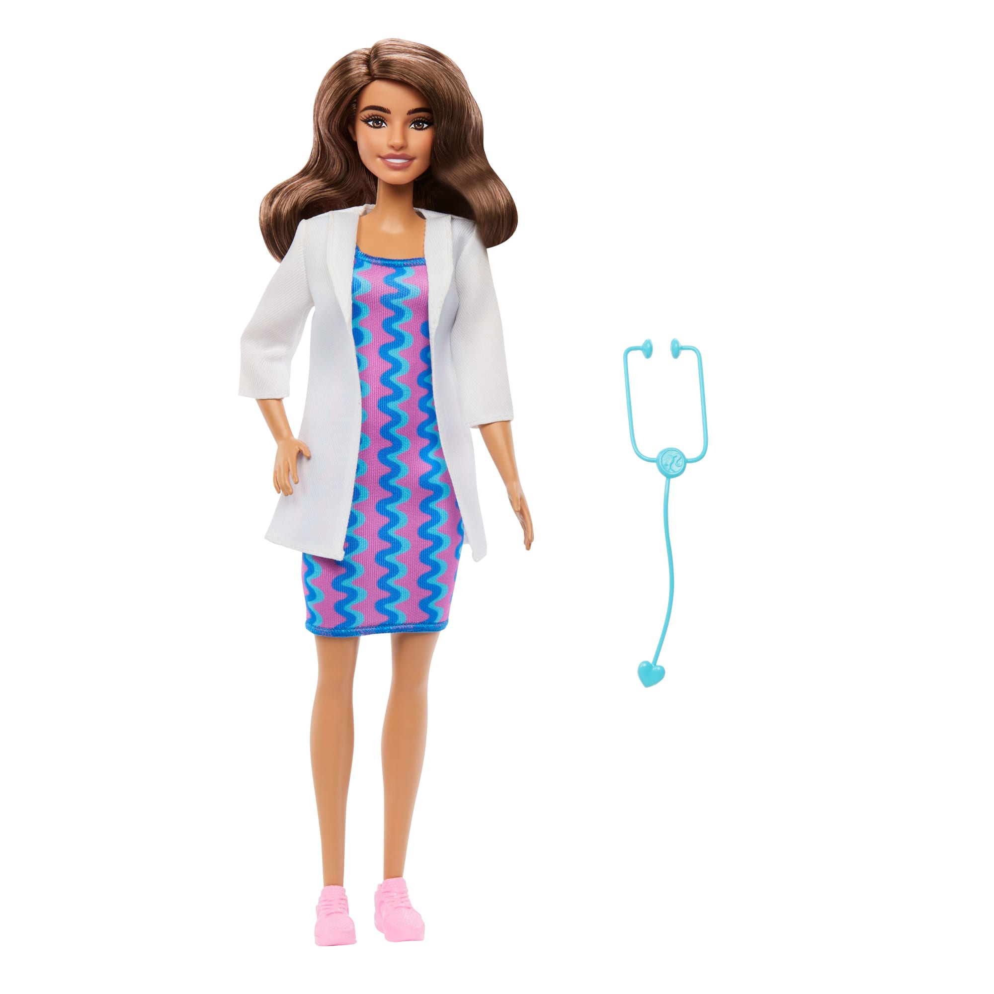 Barbie Careers Doctor Doll & Accessory. Fashion Doll Wearing Removable Look With Stethoscope - Image 5