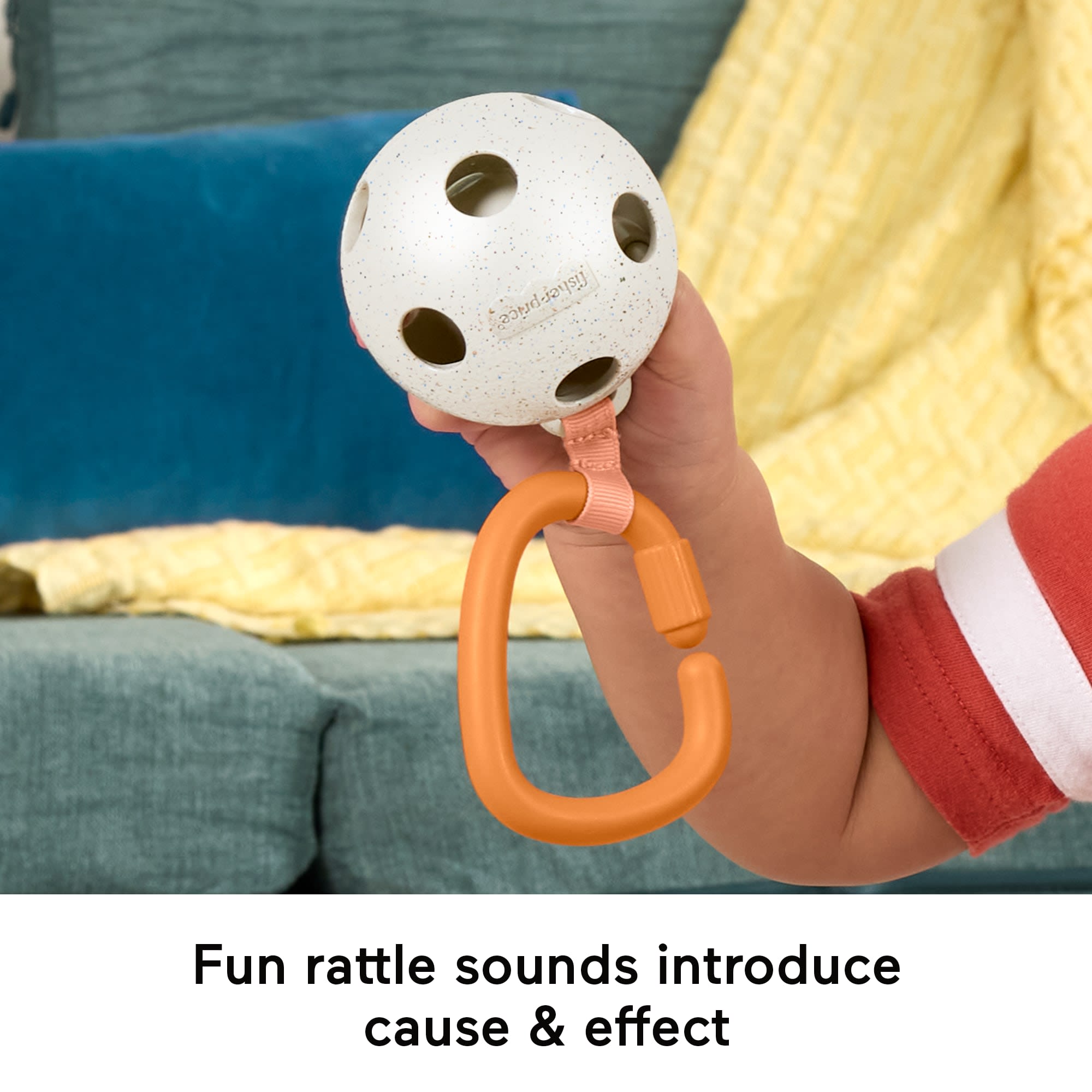 Fisher-Price Mini Me Moments Let's Play Pickleball Set. 3 Sports-Themed Baby Toys For Sensory Play - Image 4
