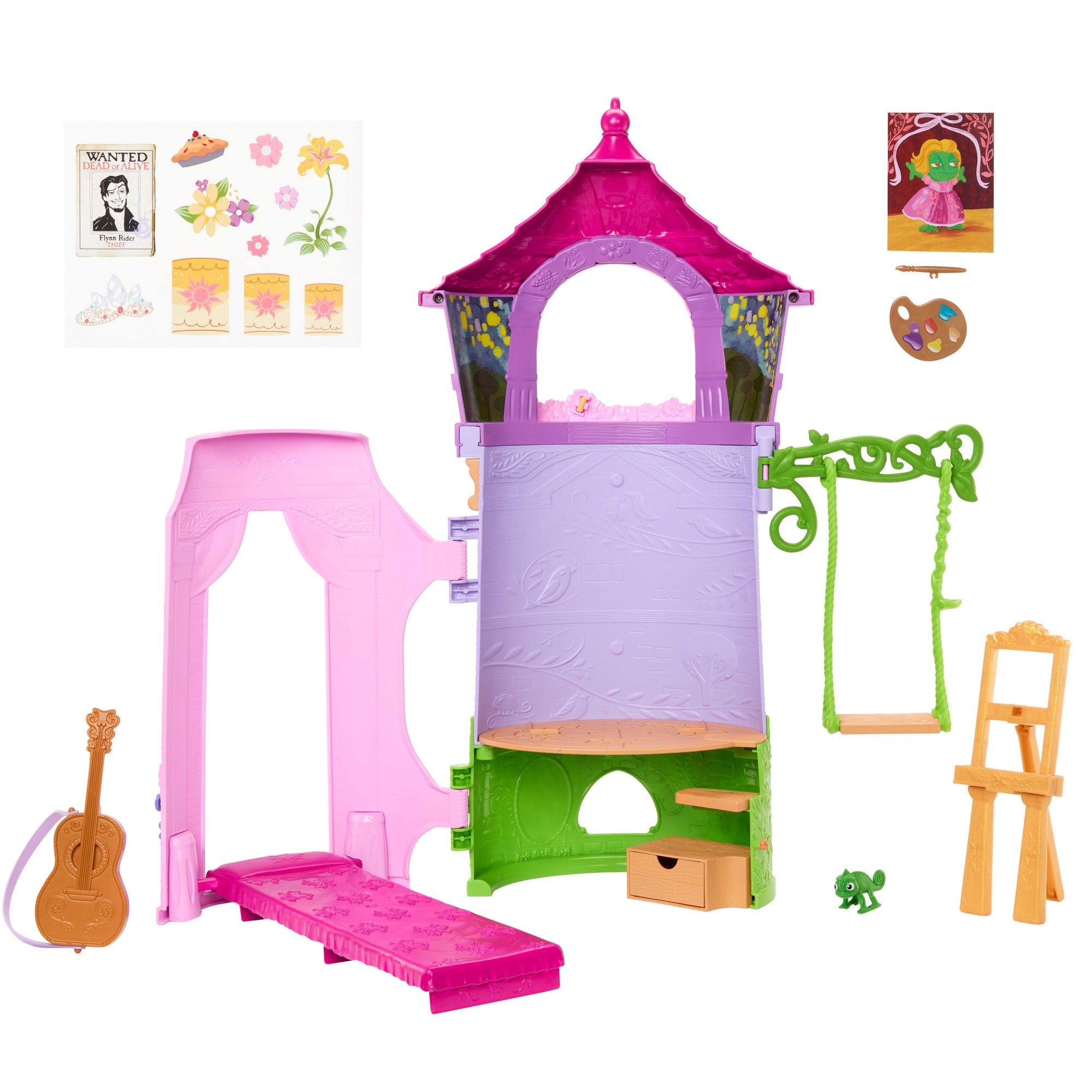 Disney Princess Enchanted Stories Rapunzel's Tower Playset With 6 Play Areas. Pascal Figure & 5 Accy - Image 5