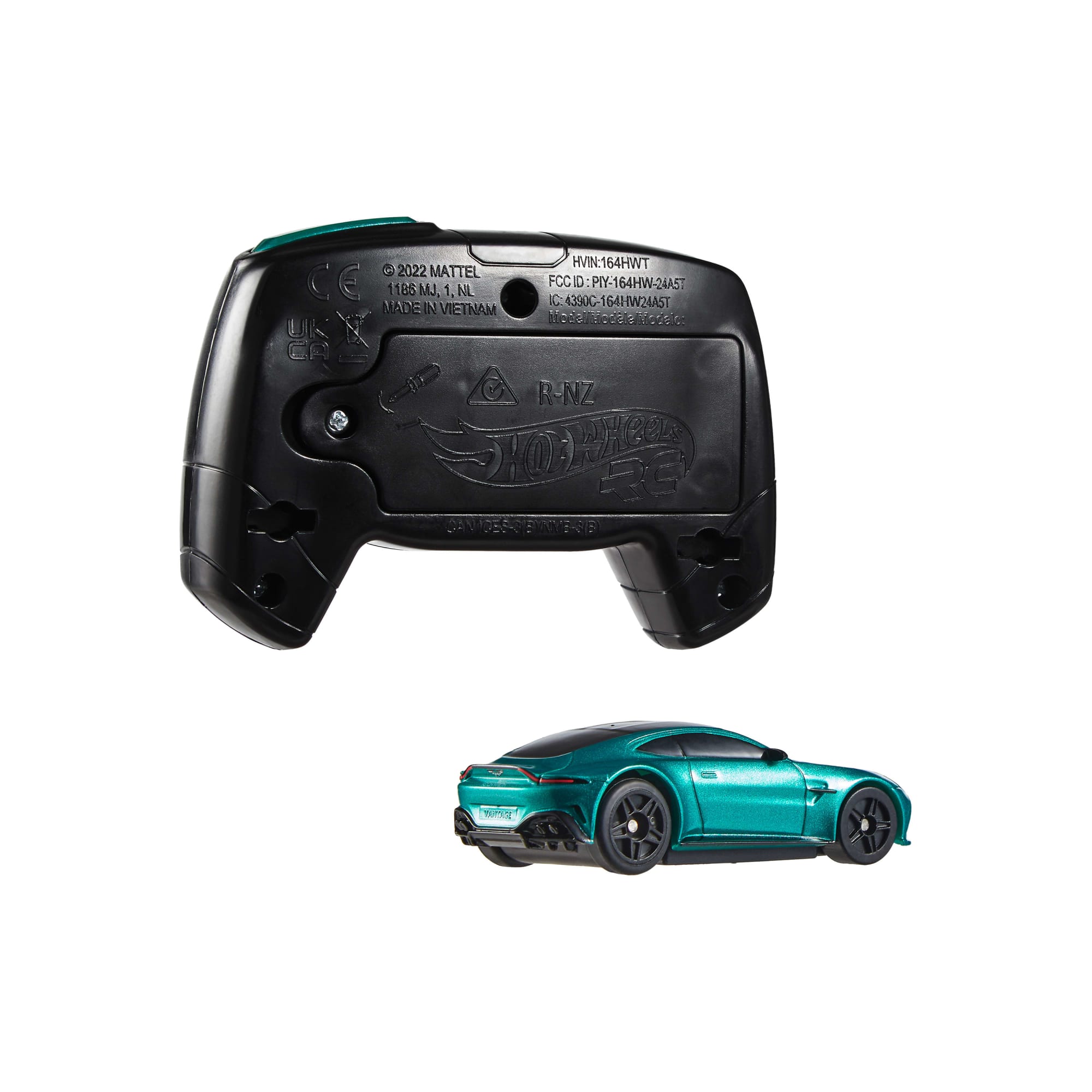 Hot Wheels RC 1:64 Scale Aston Martin Vantage Vehicle. Battery-Powered. Remote-Control Race Toy Car - Image 4