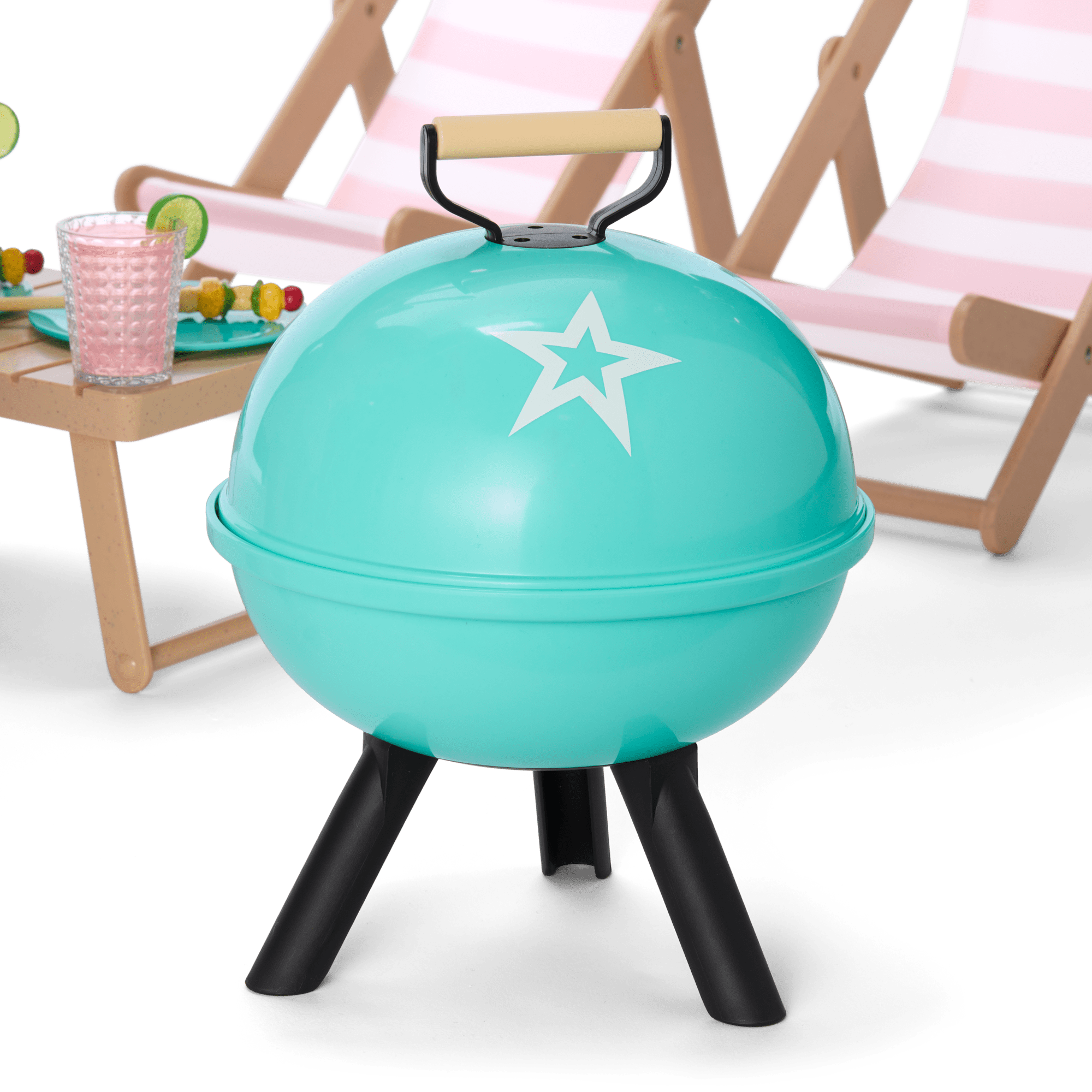 Raquel's™ Beach Chairs & Barbecue Set for 18-inch Dolls (Girl of the Year™ 2026) - Image 6