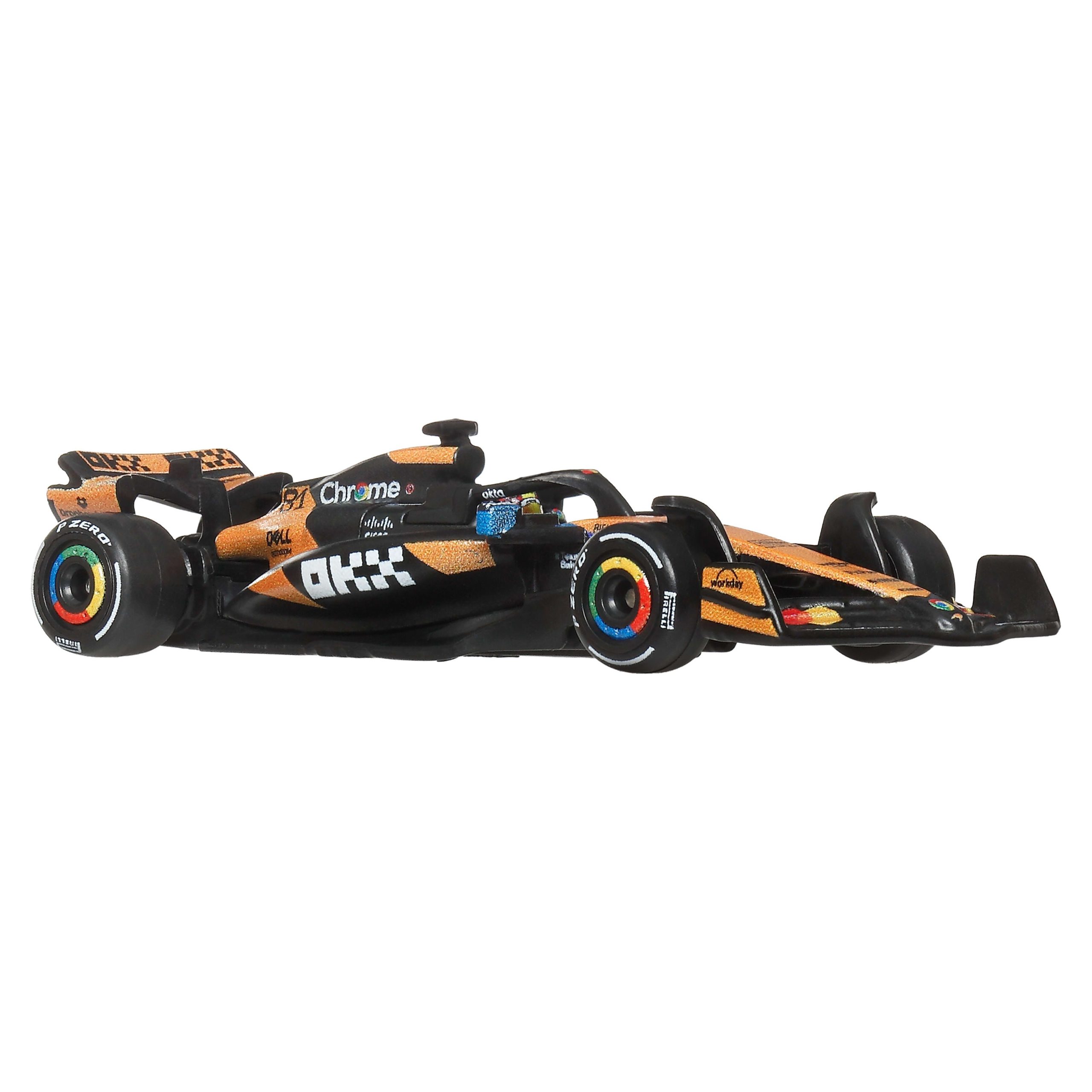 Hot Wheels Premium Formula 1 2-Pack Of 1:64 Scale Cars. Mclaren Formula 1 Team Of Piastri & Norris - Image 3