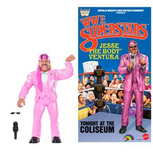 LJN WWE Superstars Jesse The Body Ventura Action Figure & Poster