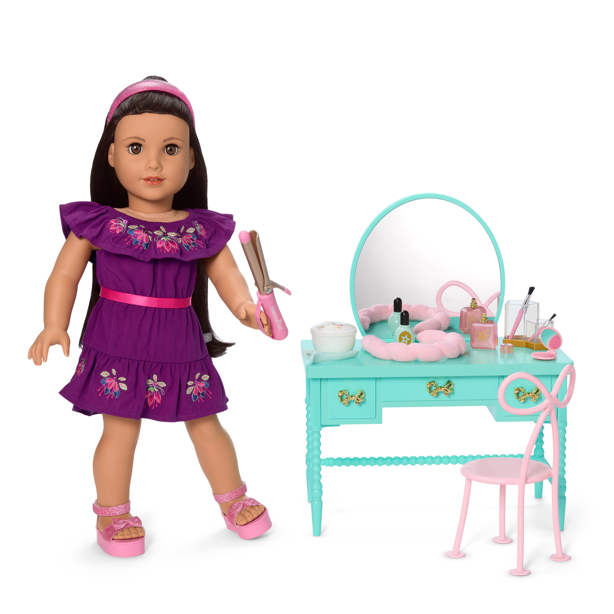 Raquel's™ Vintage Vanity for 18-inch Dolls (Girl of the Year™ 2026) - Image 17
